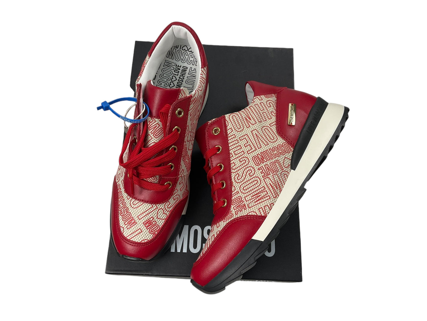 Shoes Designer By Love Moschino In Red, Size: 9