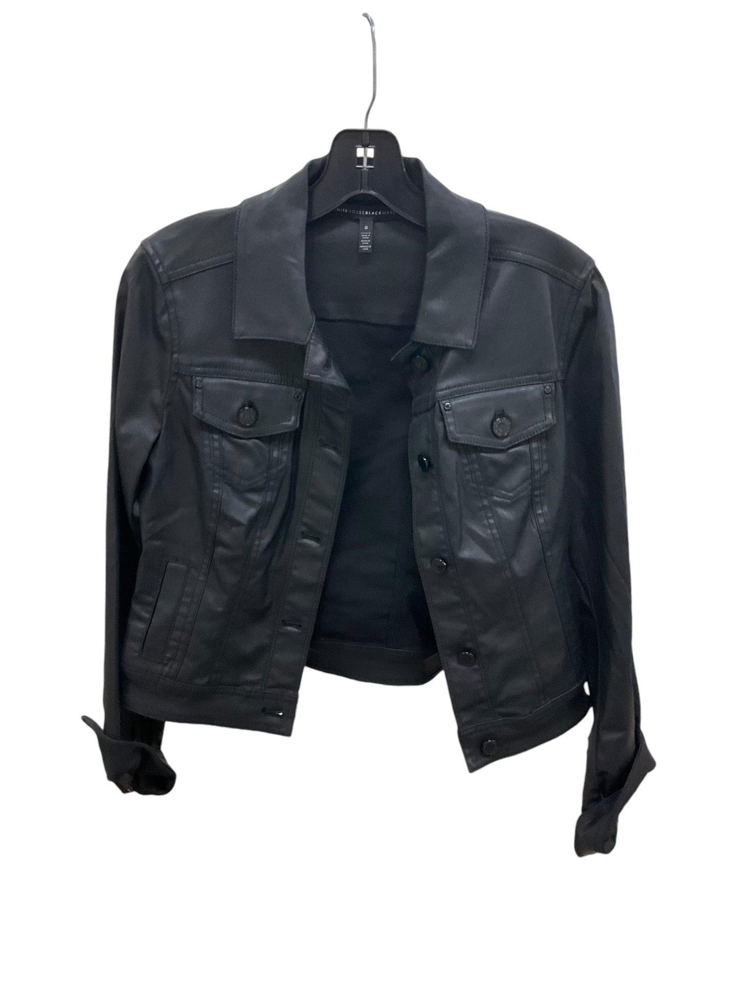 Jacket Denim By White House Black Market In Black, Size: Xs