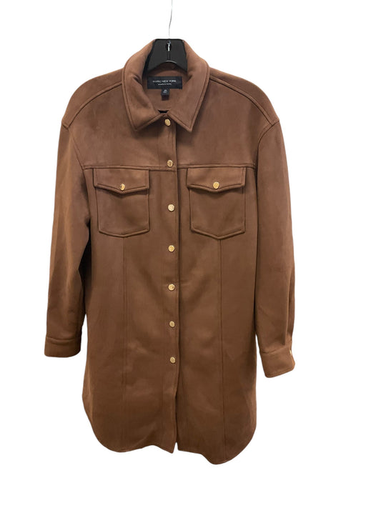 Jacket Shirt By Marc New York In Brown, Size: S