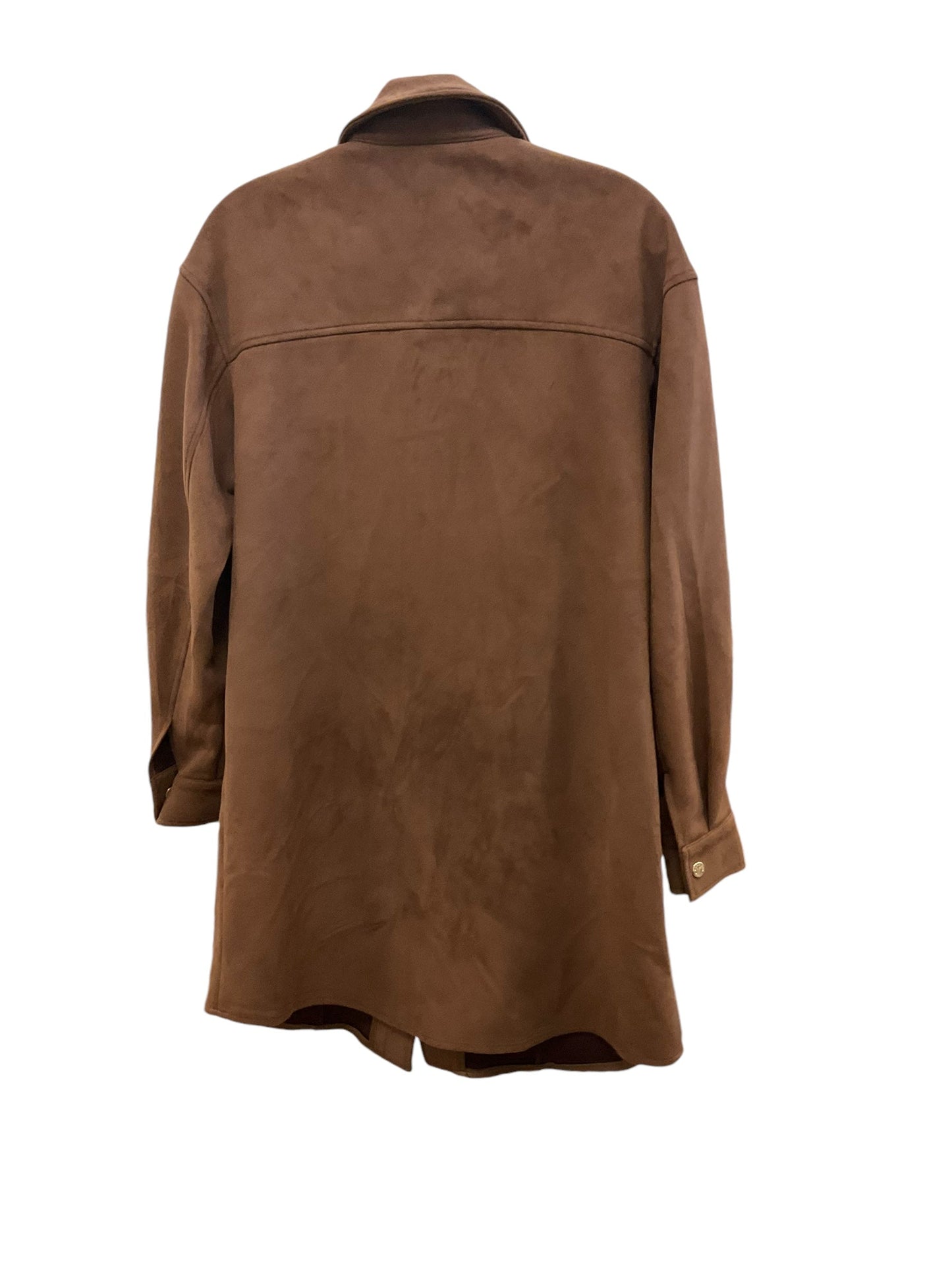 Jacket Shirt By Marc New York In Brown, Size: S