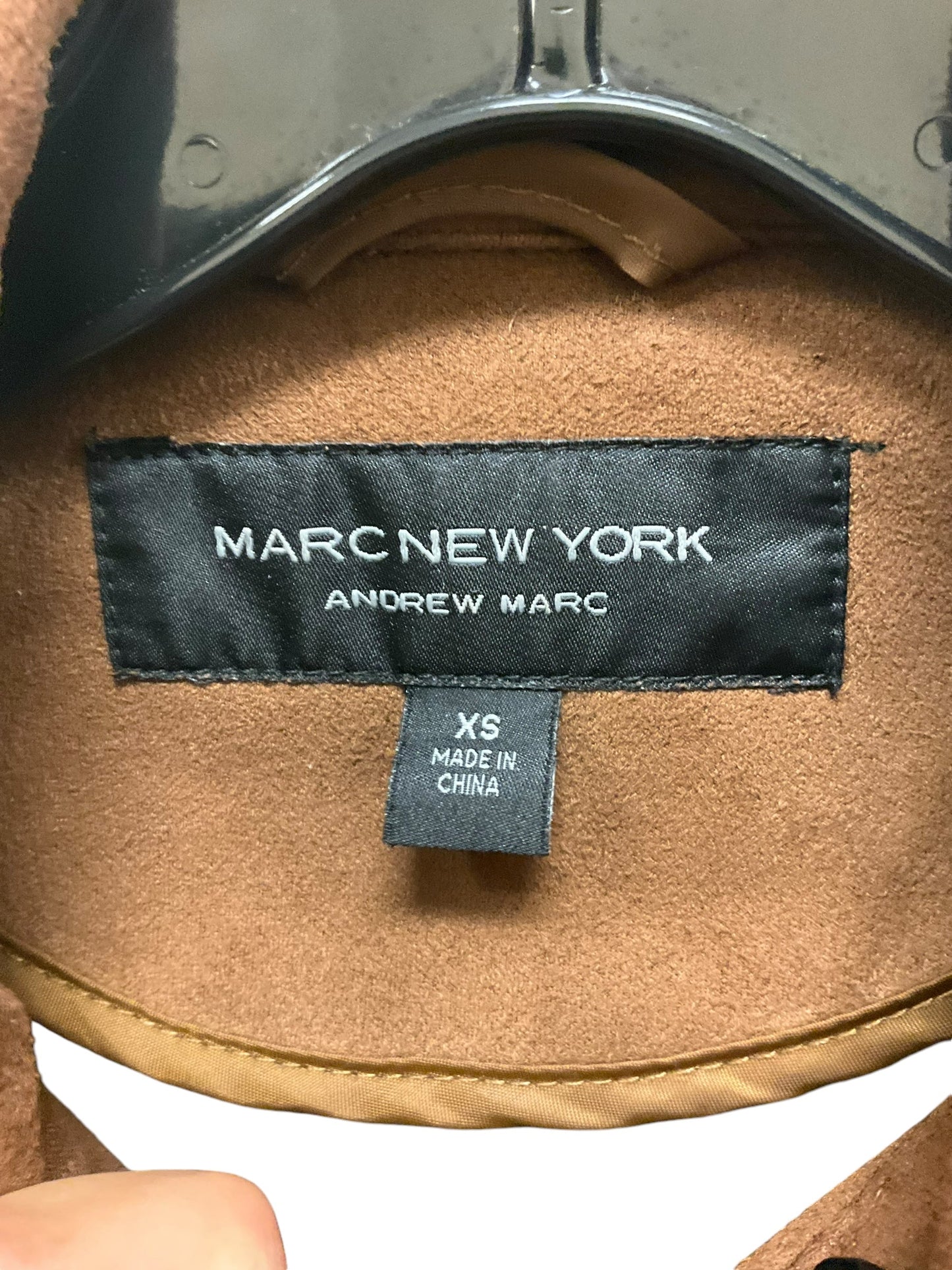 Jacket Shirt By Marc New York In Brown, Size: S