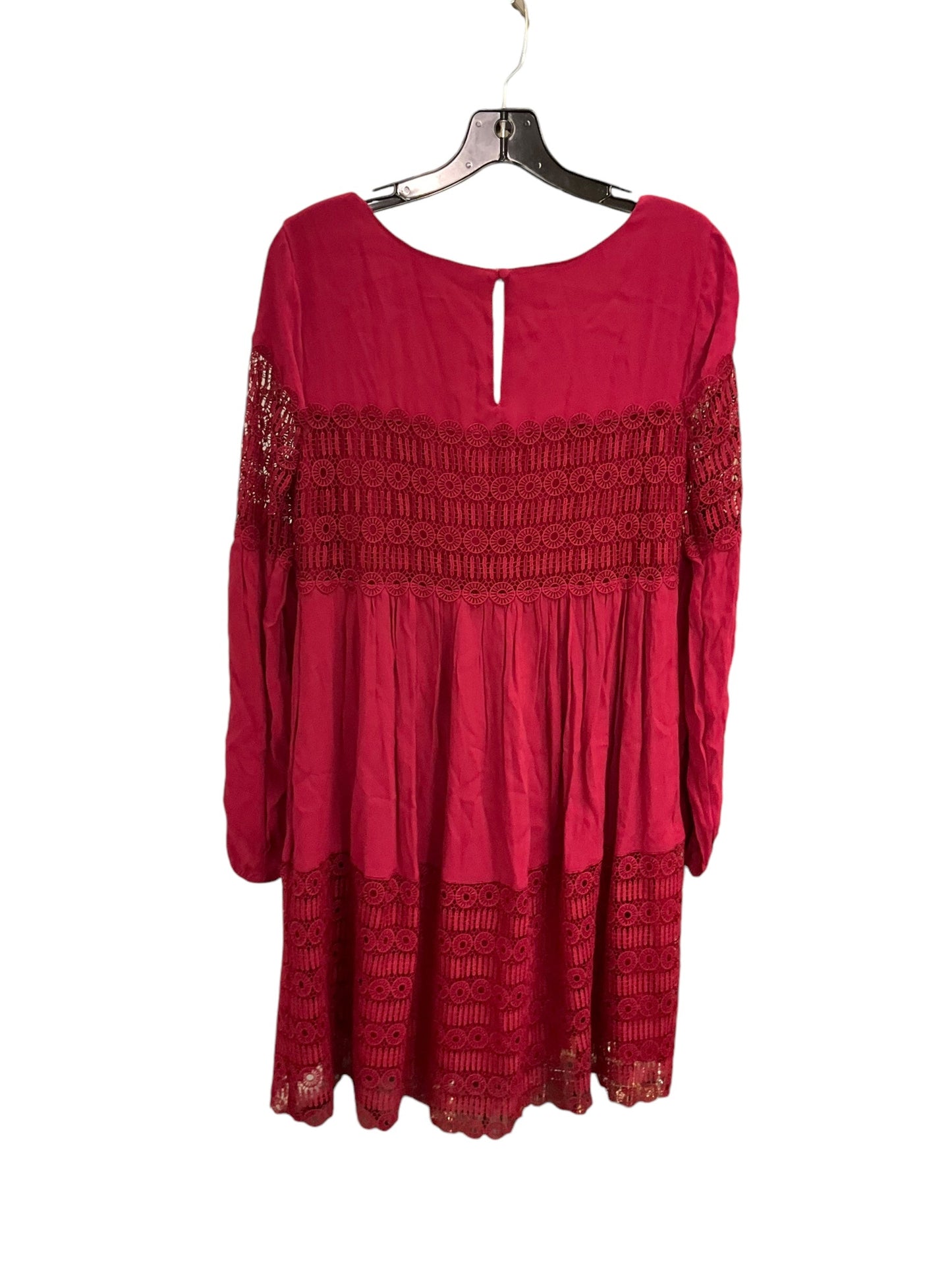 Dress Casual Short By Anthropologie In Red, Size: M