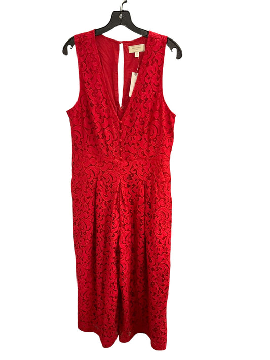 Jumpsuit By Anthropologie In Red, Size: L