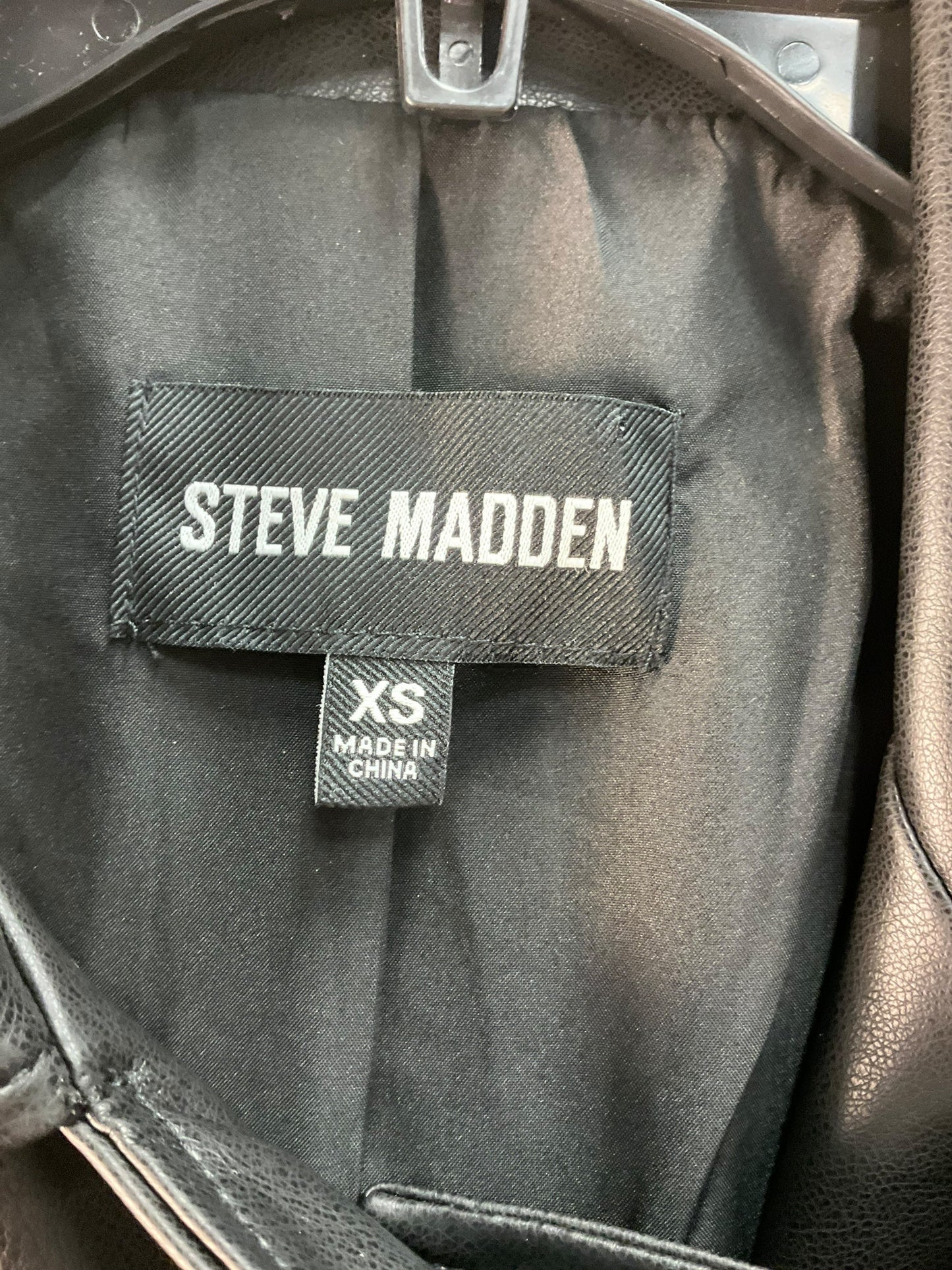 Jacket Moto By Steve Madden In Black, Size: Xs