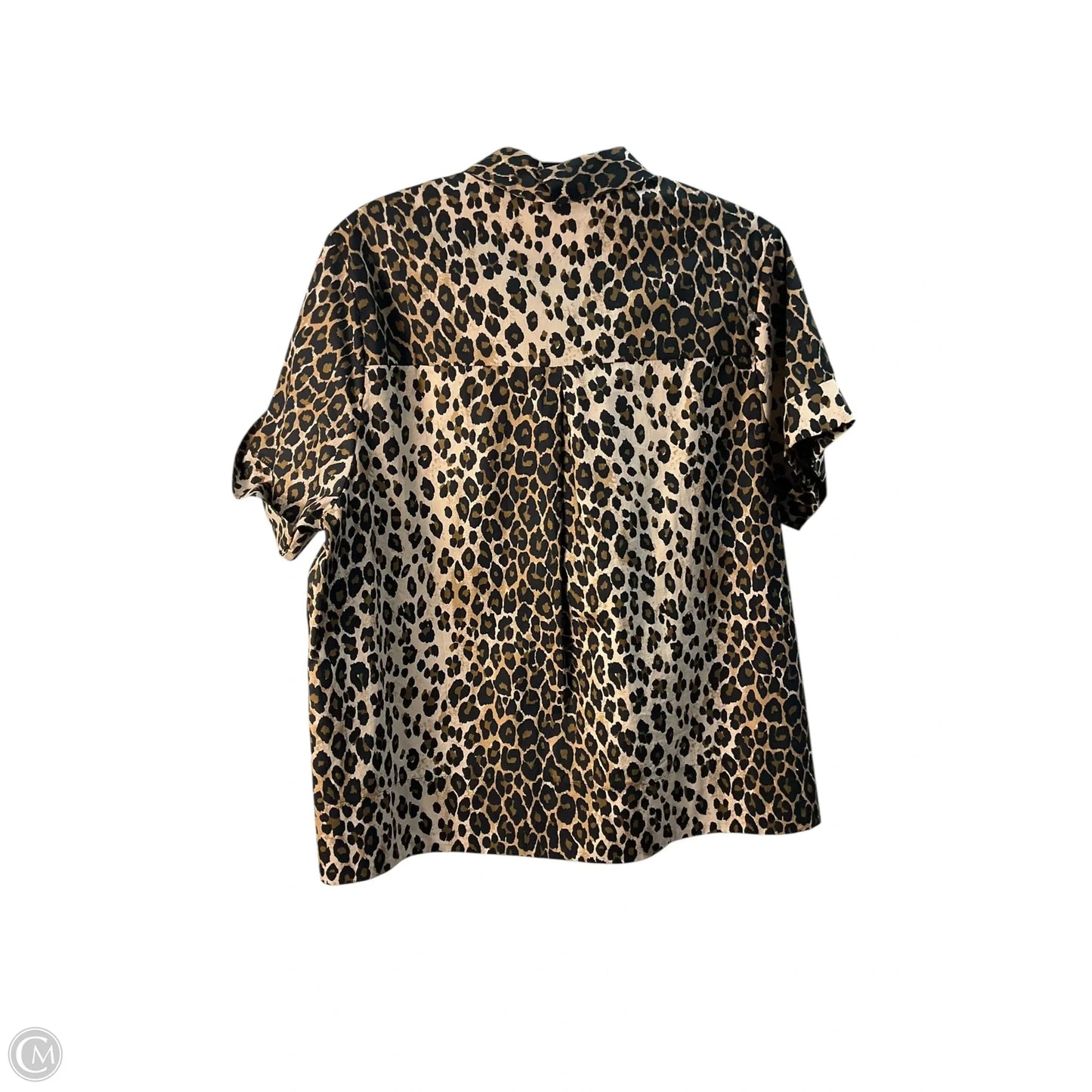 Top Short Sleeve By Top Shop In Animal Print, Size: S