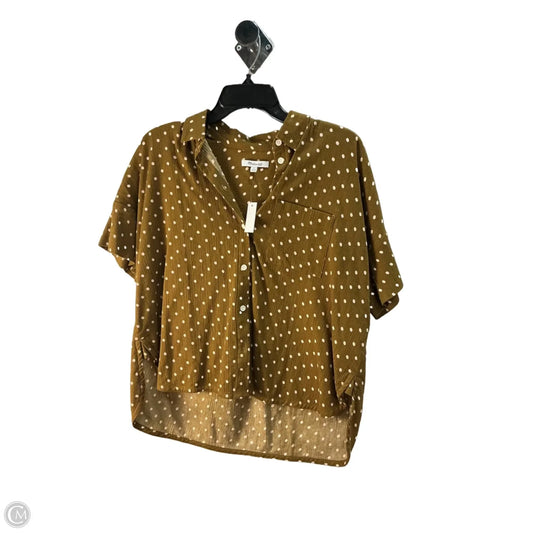 Top Short Sleeve By Madewell In Chartreuse, Size: Xs