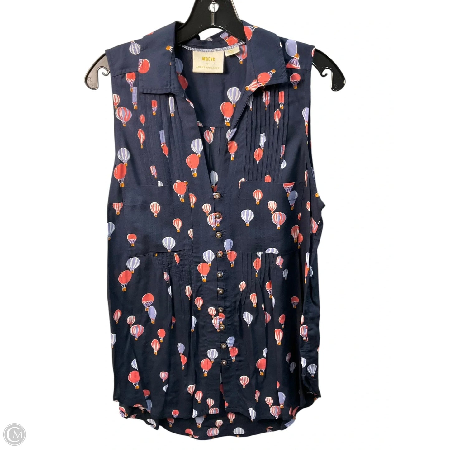 Top Sleeveless By Maeve In Navy, Size: S