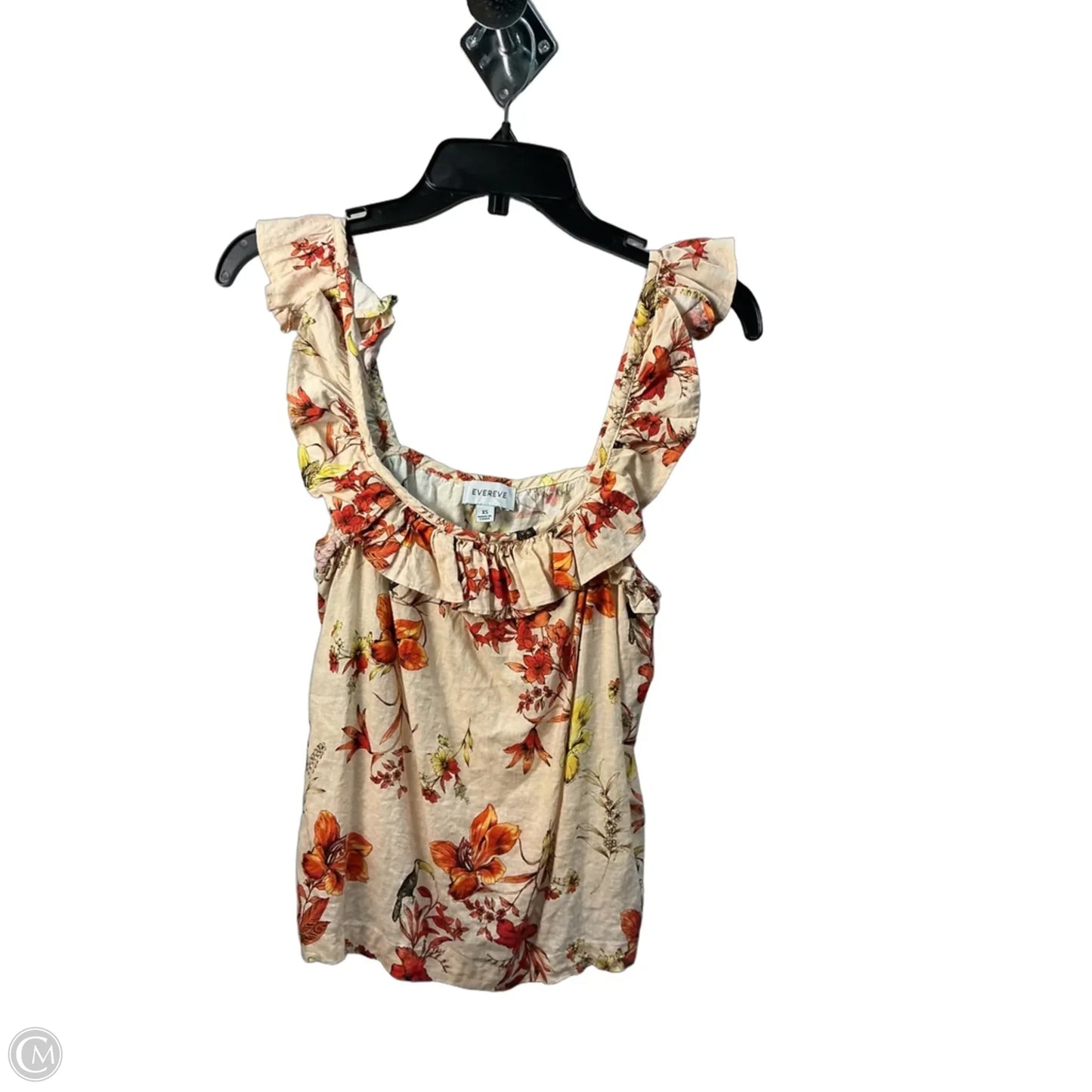 Top Sleeveless By Evereve In Peach, Size: Xs