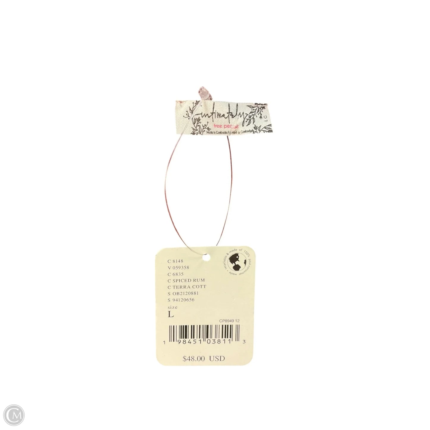 Top Short Sleeve By Free People In Brown, Size: L