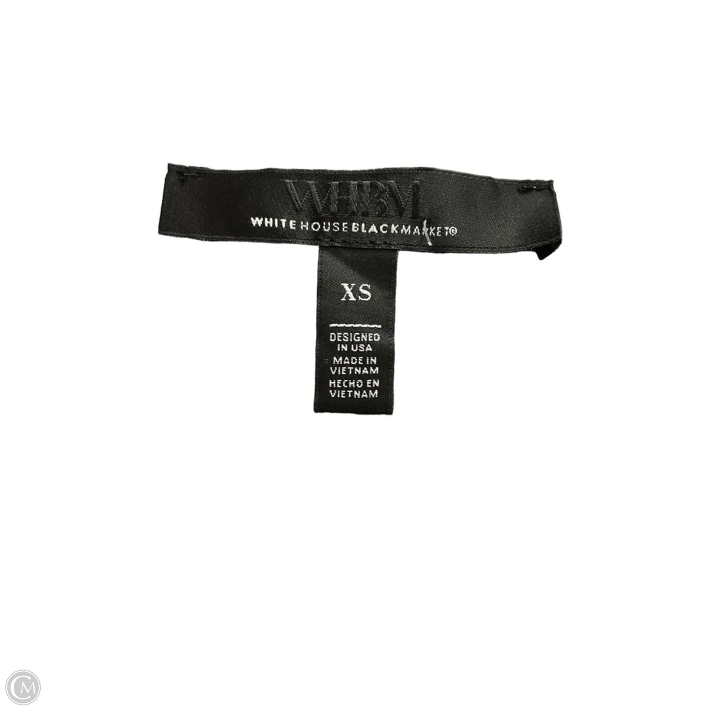 Top 2pc Short Sleeve By White House Black Market In Black & Blue, Size: Xs
