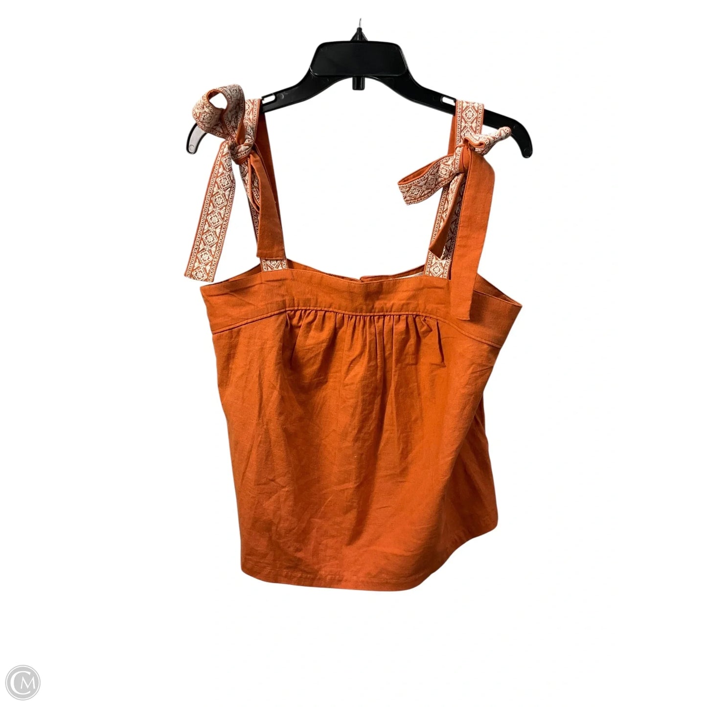 Top Sleeveless By Anthropologie In Orange, Size: M