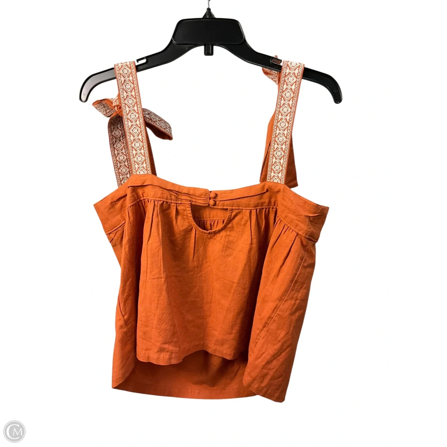 Top Sleeveless By Anthropologie In Orange, Size: M
