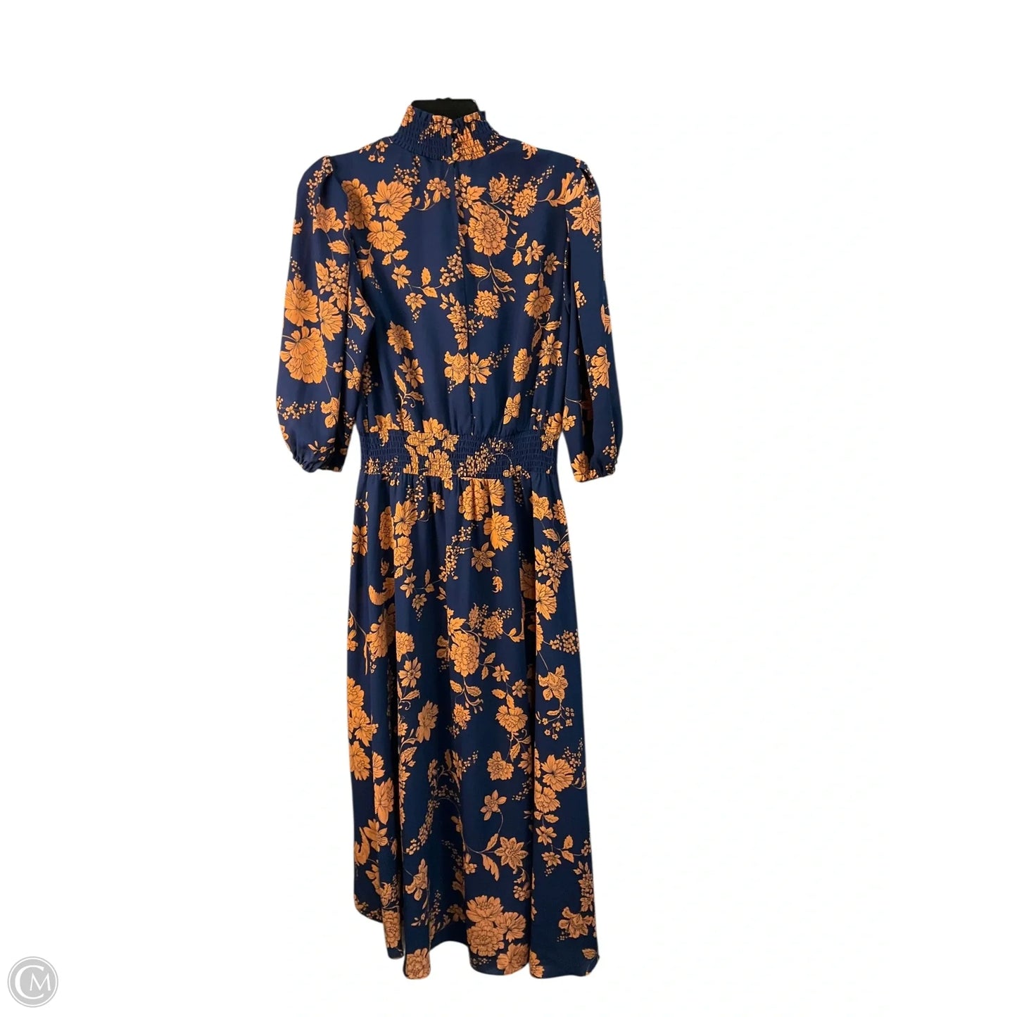 Dress Casual Midi By Nanette By Nanette Lepore In Blue & Orange, Size: S