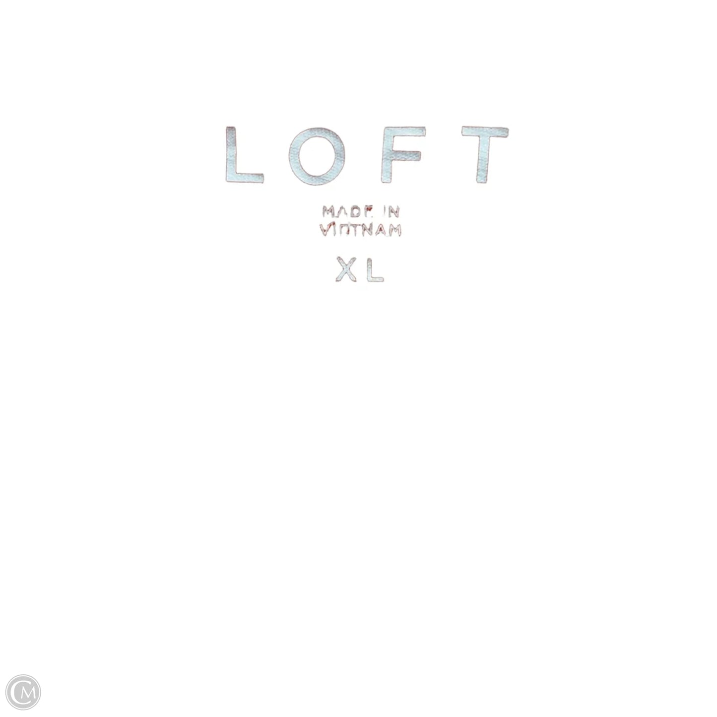 Top Sleeveless By Loft In Orange, Size: Xl