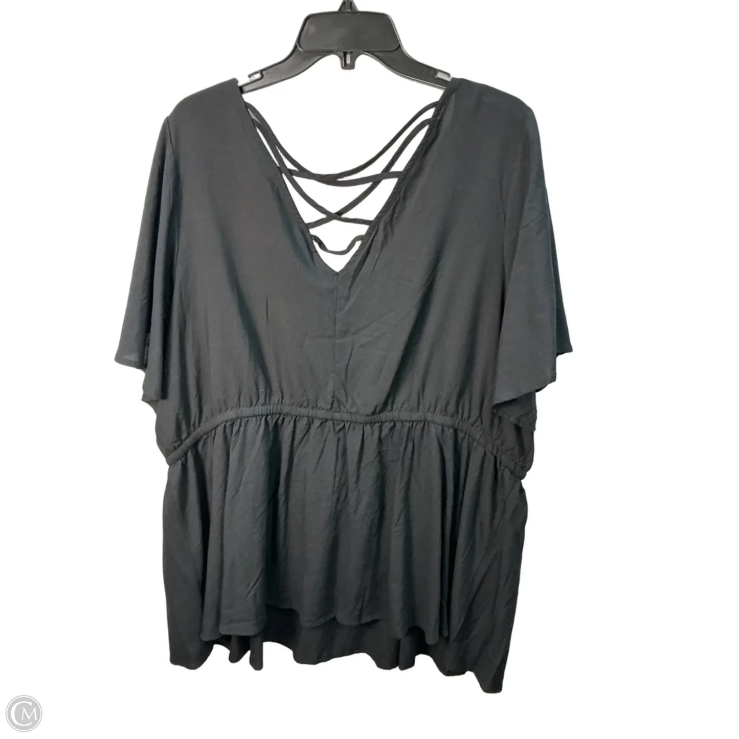 Top Short Sleeve By Torrid In Black, Size: 22
