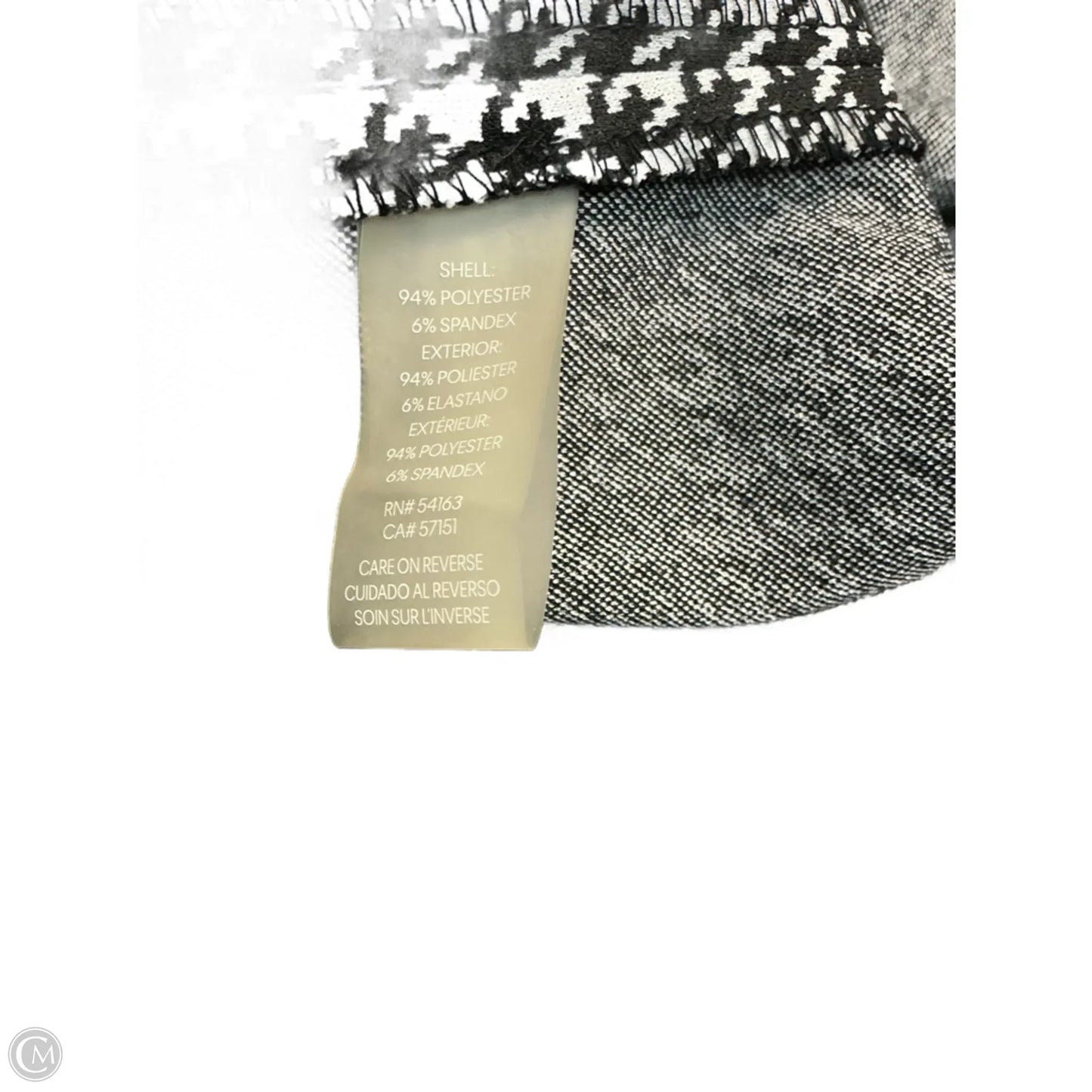 Dress Work By Calvin Klein In Black & Grey, Size: Xl