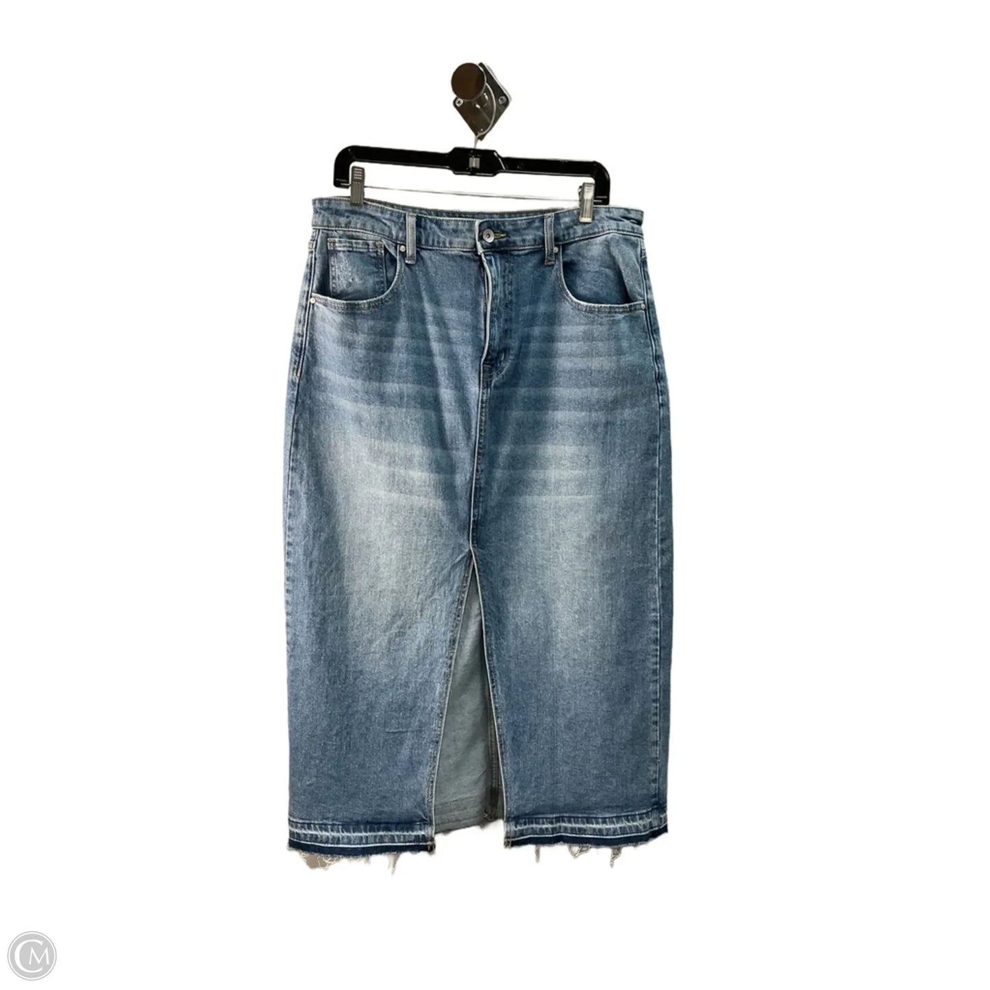 Skirt Midi By Sanctuary In Blue Denim, Size: 10