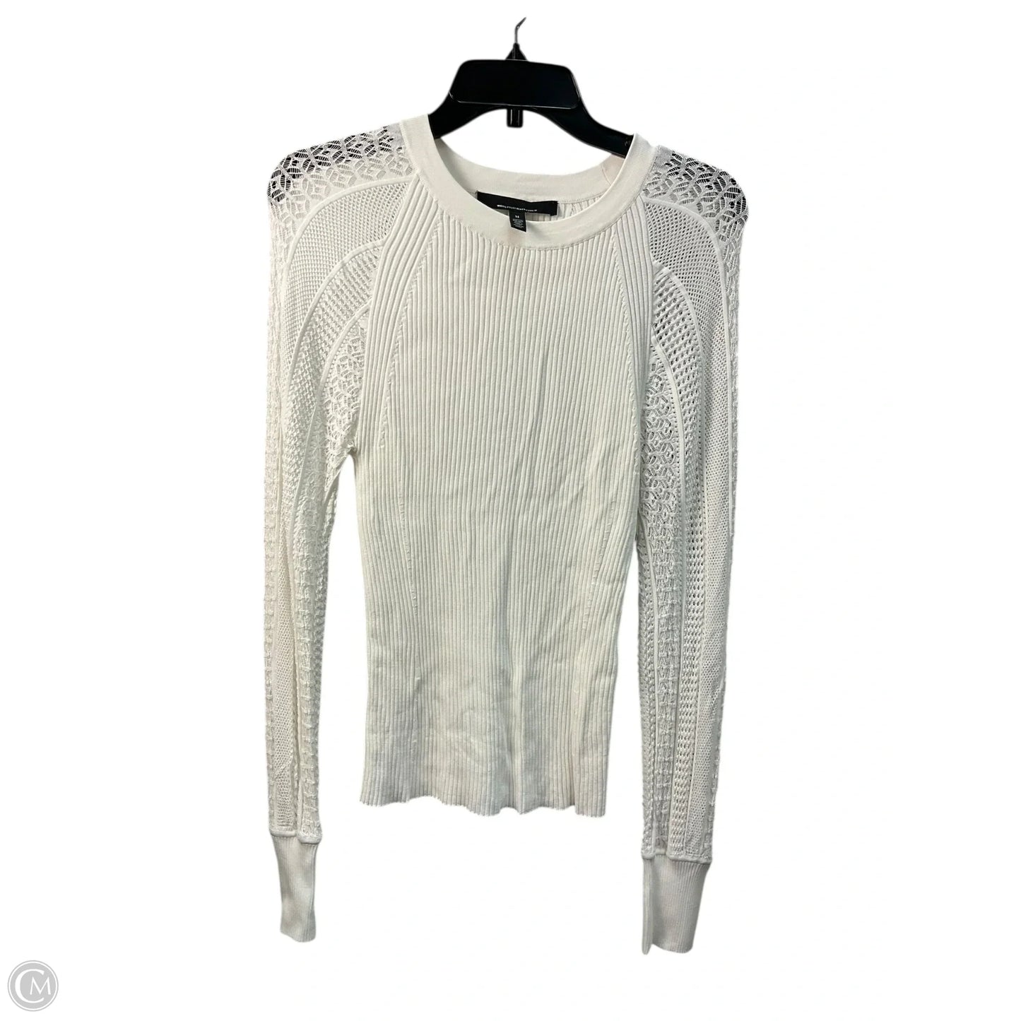Top Long Sleeve By White House Black Market In White, Size: M