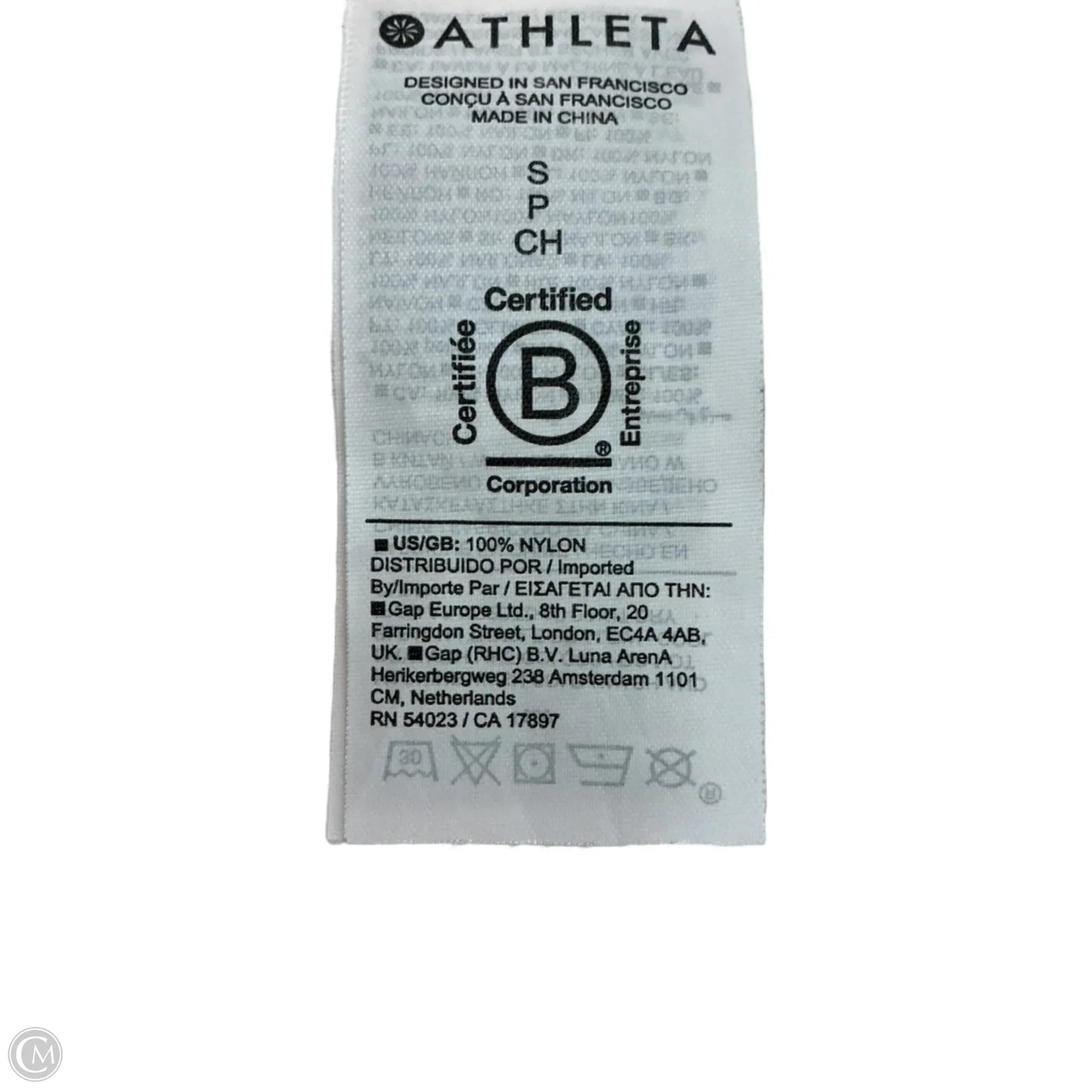 Athletic Top Short Sleeve By Athleta In White, Size: S