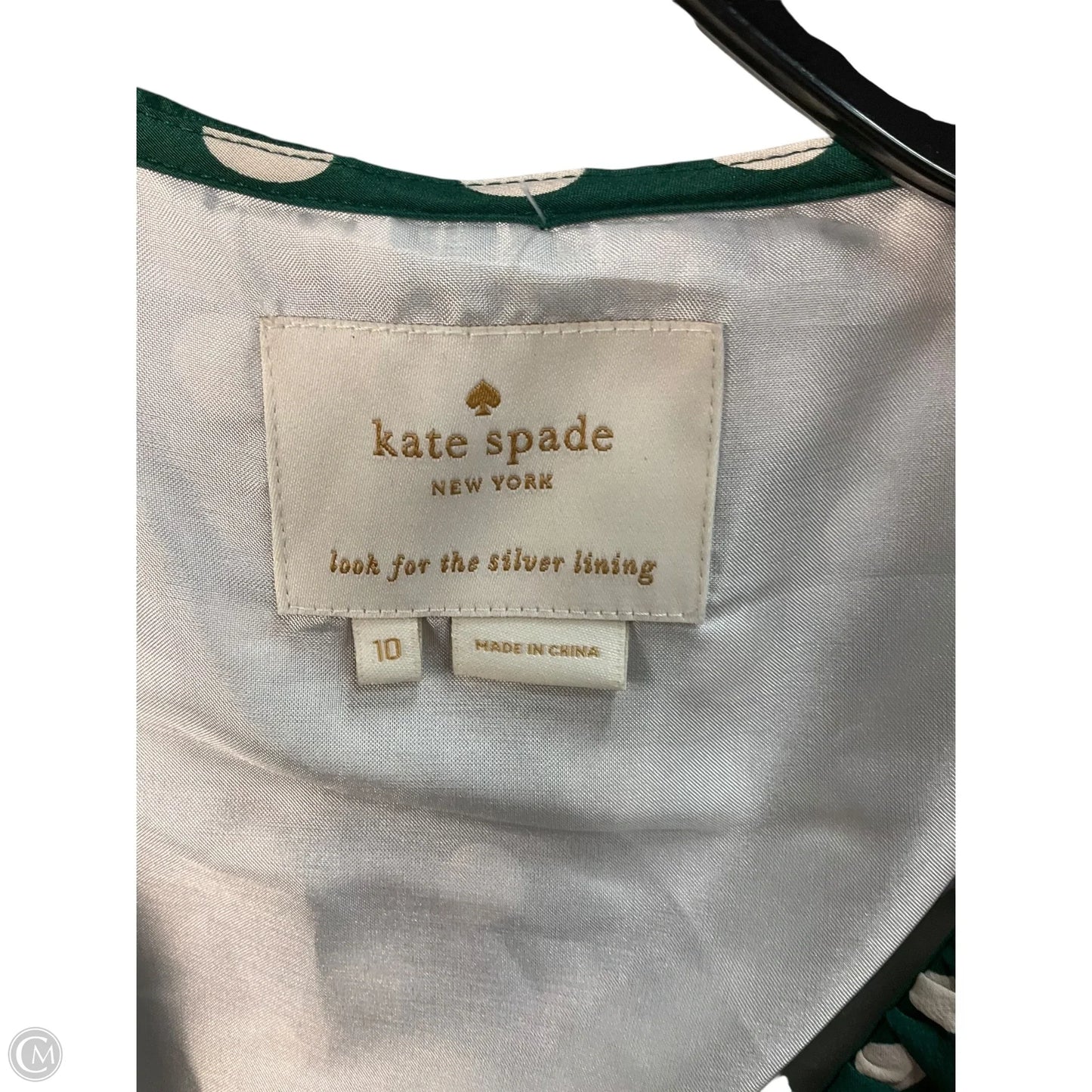 Dress Designer By Kate Spade In Green, Size: 10