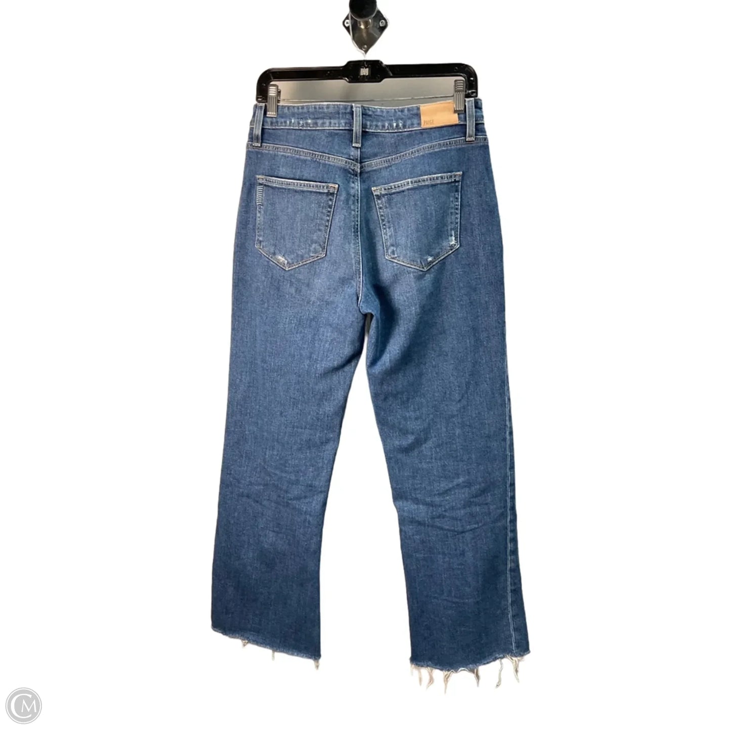 Jeans Wide Leg By Paige In Blue Denim, Size: 4