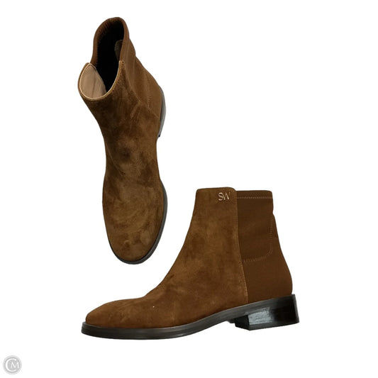 Boots Designer By Stuart Weitzman In Brown, Size: 5