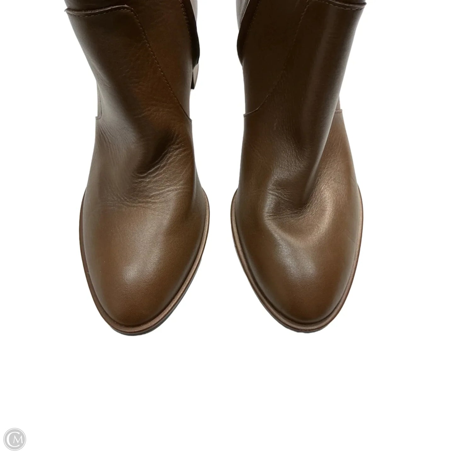 Boots Designer By Stuart Weitzman In Brown, Size: 7.5
