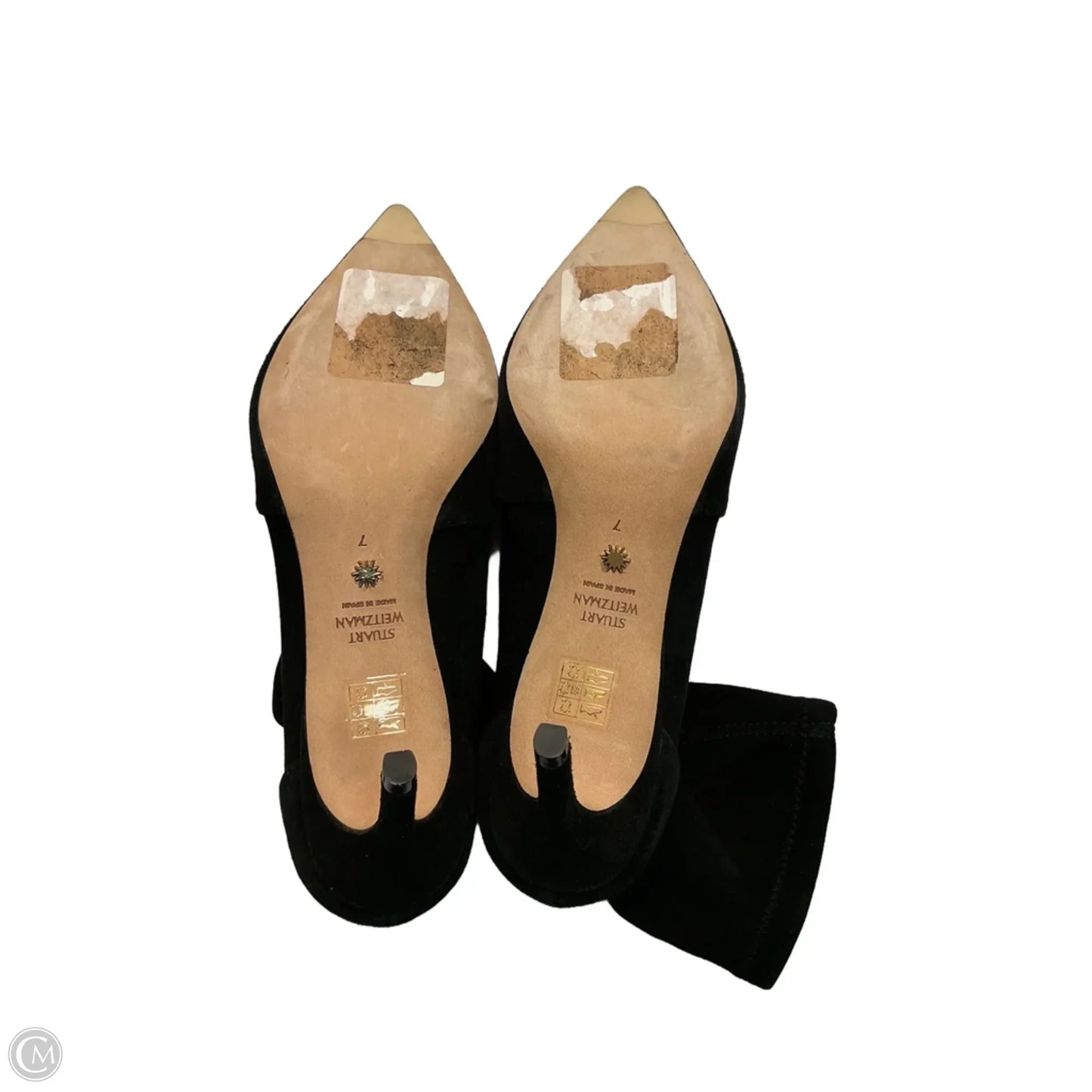 Boots Designer By Stuart Weitzman In Black, Size: 7