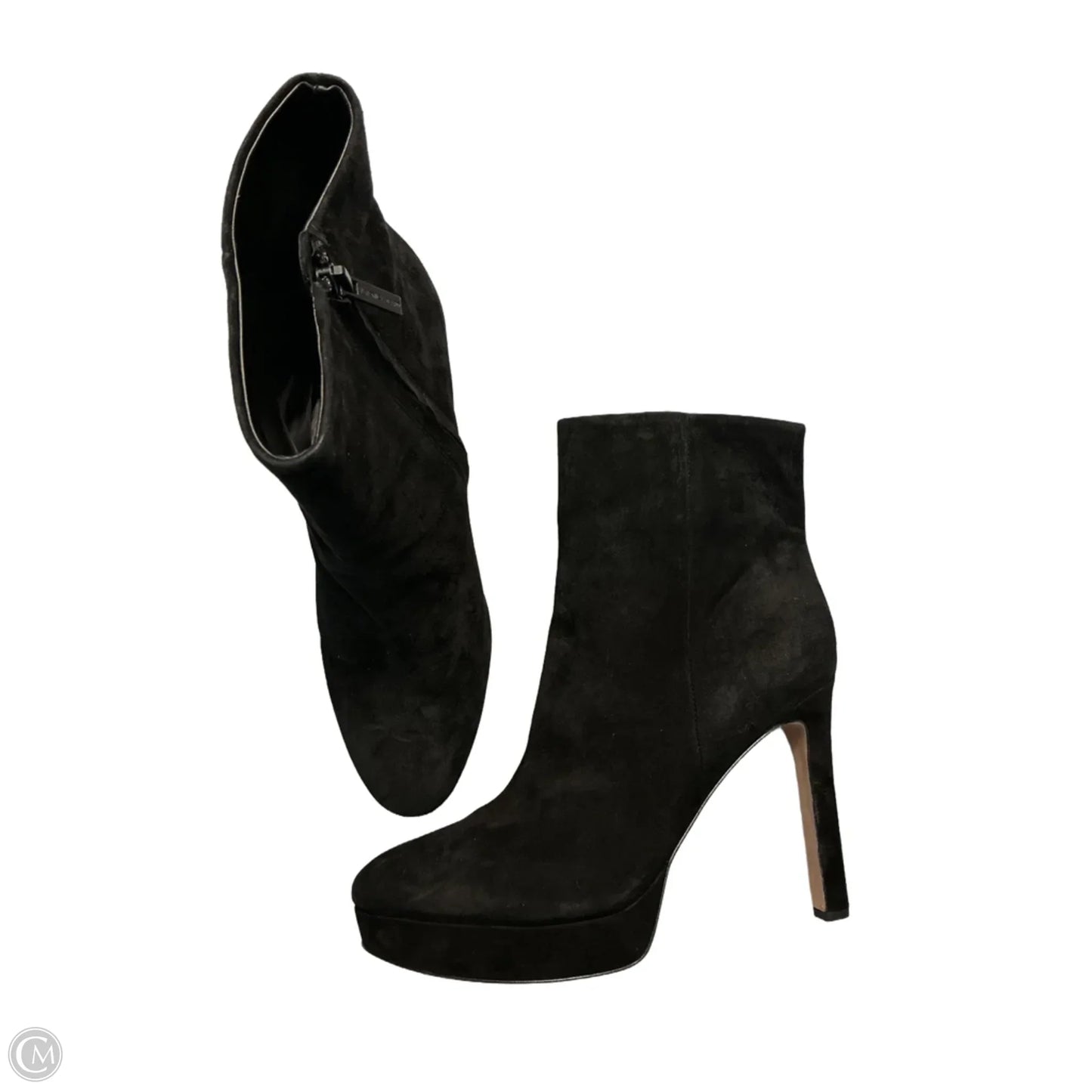 Boots Ankle Heels By Veronica Beard In Black, Size: 11