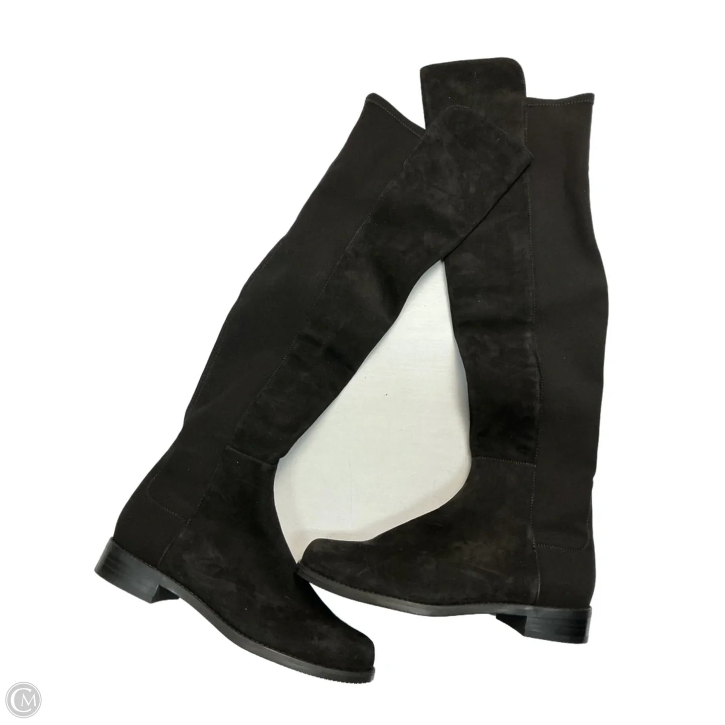 Boots Designer By Stuart Weitzman In Black, Size: 7.5