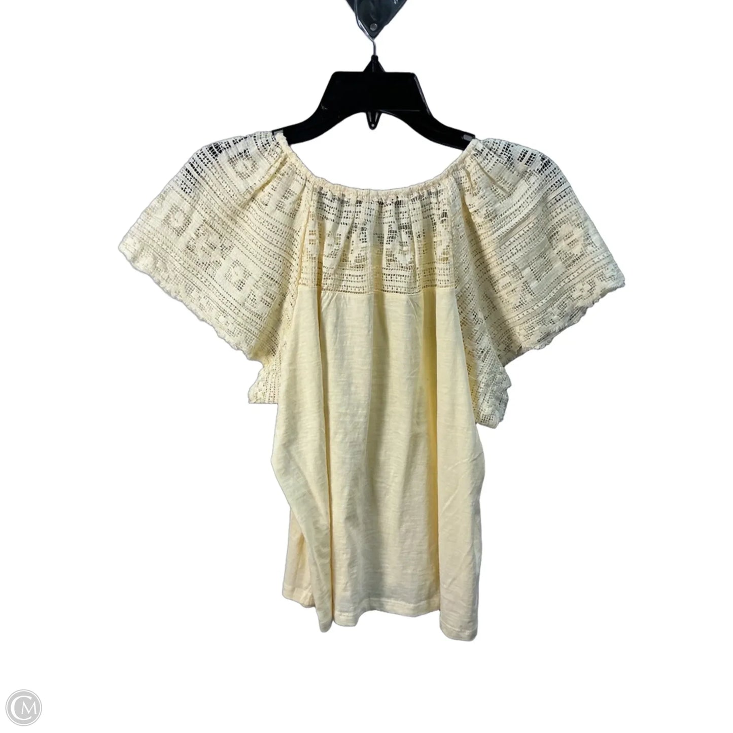 Top Sleeveless By Loft In Yellow, Size: M