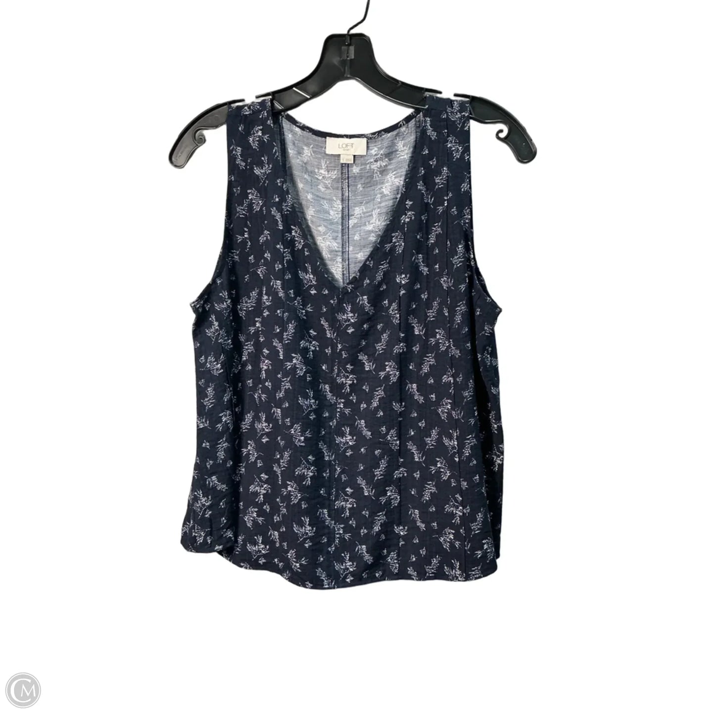 Top Sleeveless By Loft In Navy, Size: S