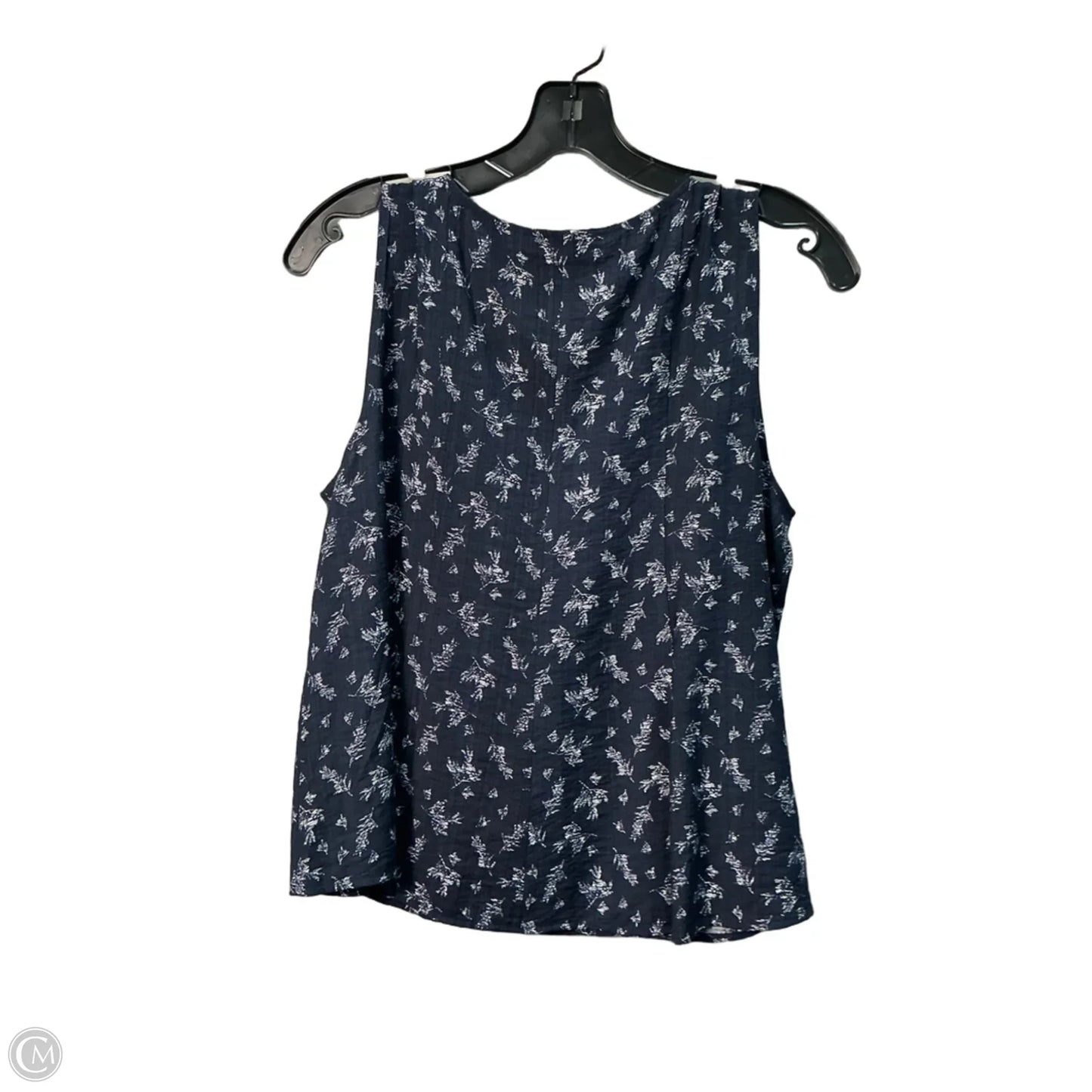 Top Sleeveless By Loft In Navy, Size: S