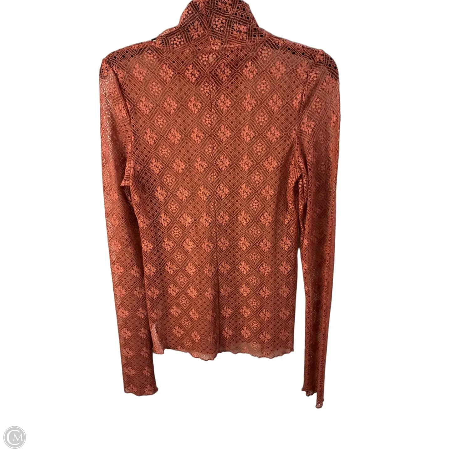 Top Long Sleeve By Free People In Orange, Size: M