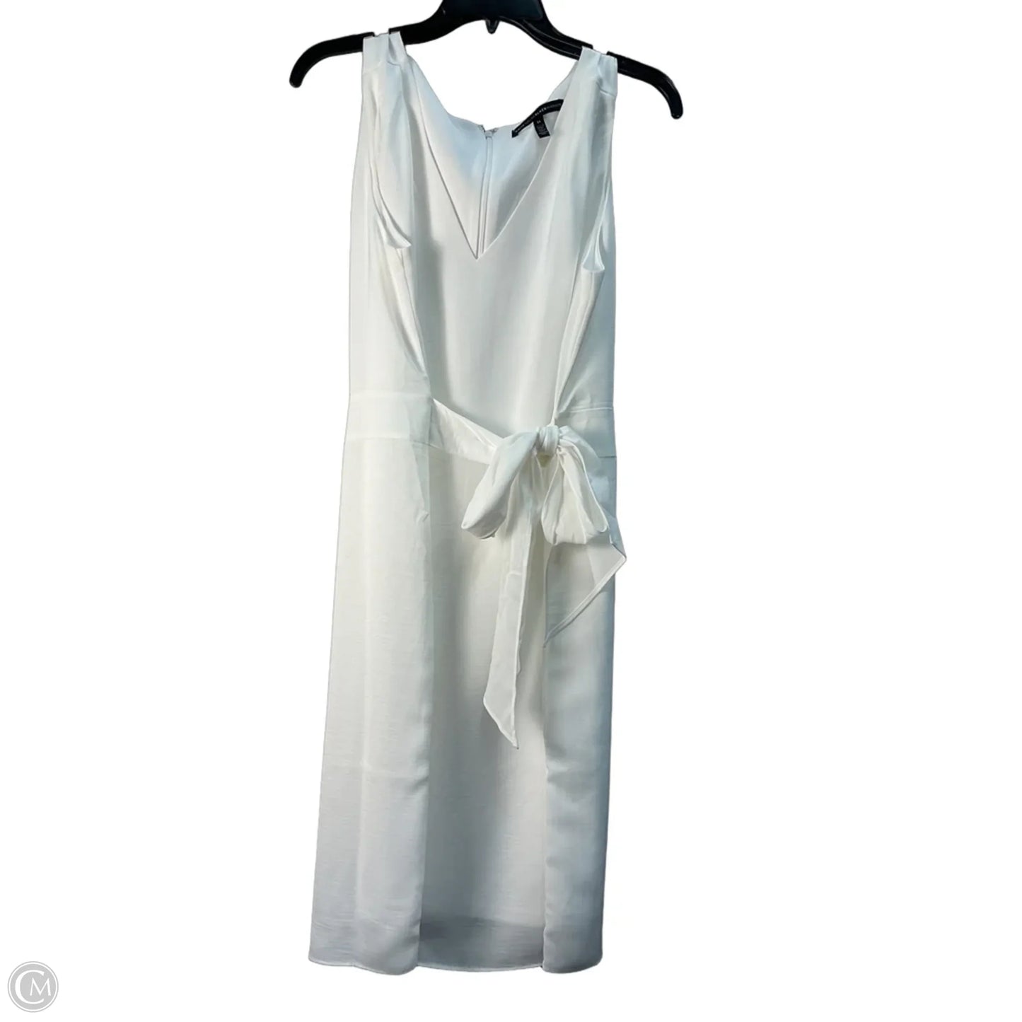 Dress Casual Midi By White House Black Market In White, Size: Xl