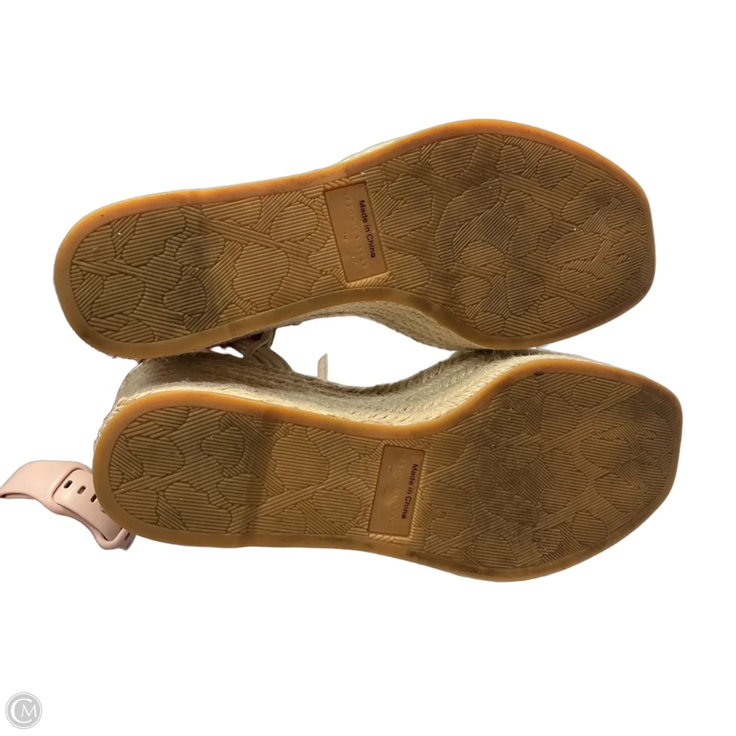 Sandals Heels Wedge By Veronica Beard In White, Size: 7