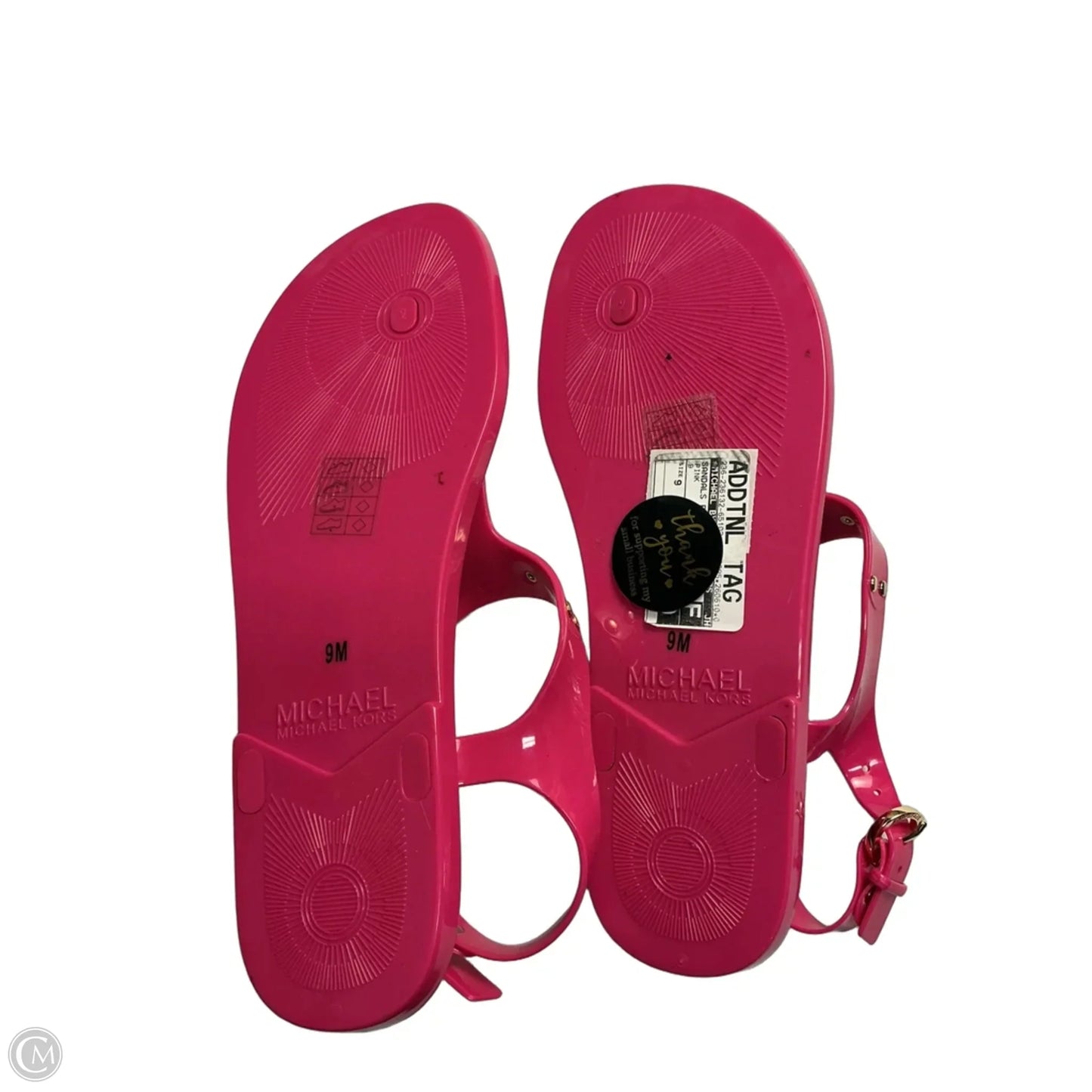 Sandals Flats By Michael By Michael Kors In Pink, Size: 9
