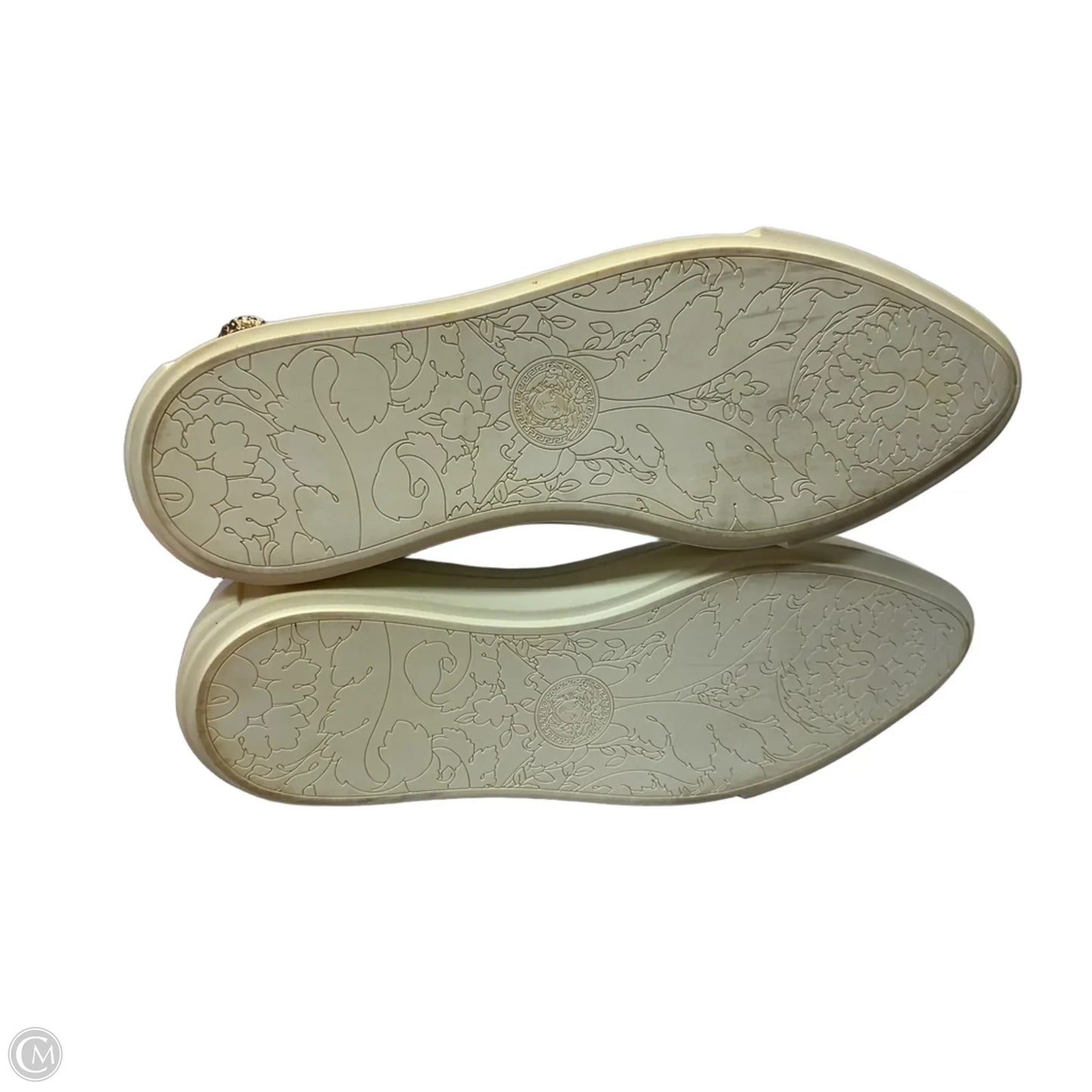 Shoes Luxury Designer By Versace In White, Size: 10