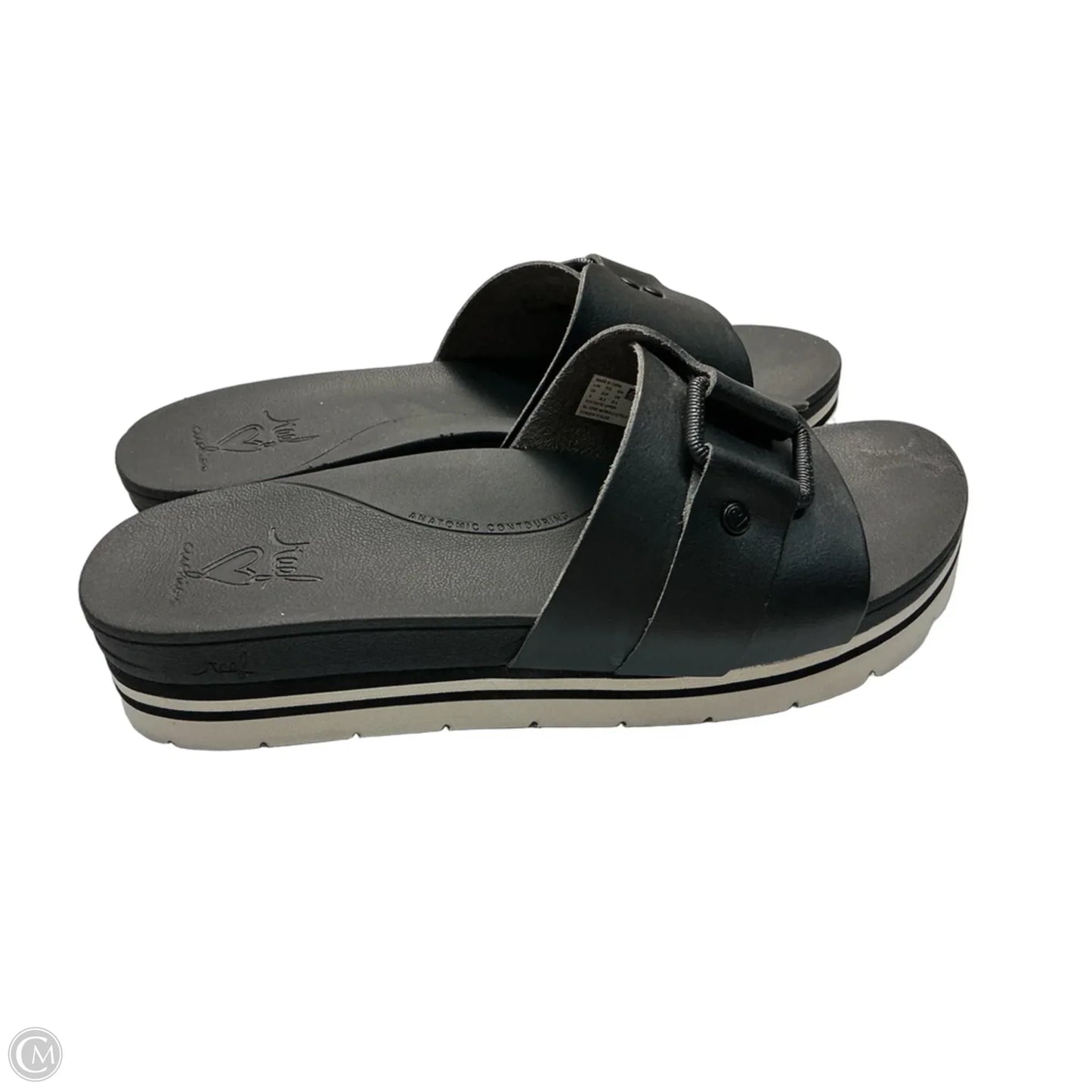 Sandals Flats By Reef In Black, Size: 8