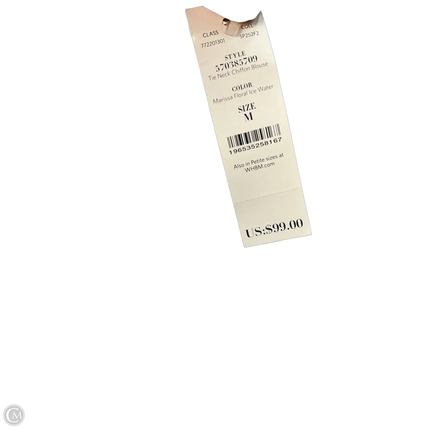 Top Long Sleeve By White House Black Market In Blue, Size: M