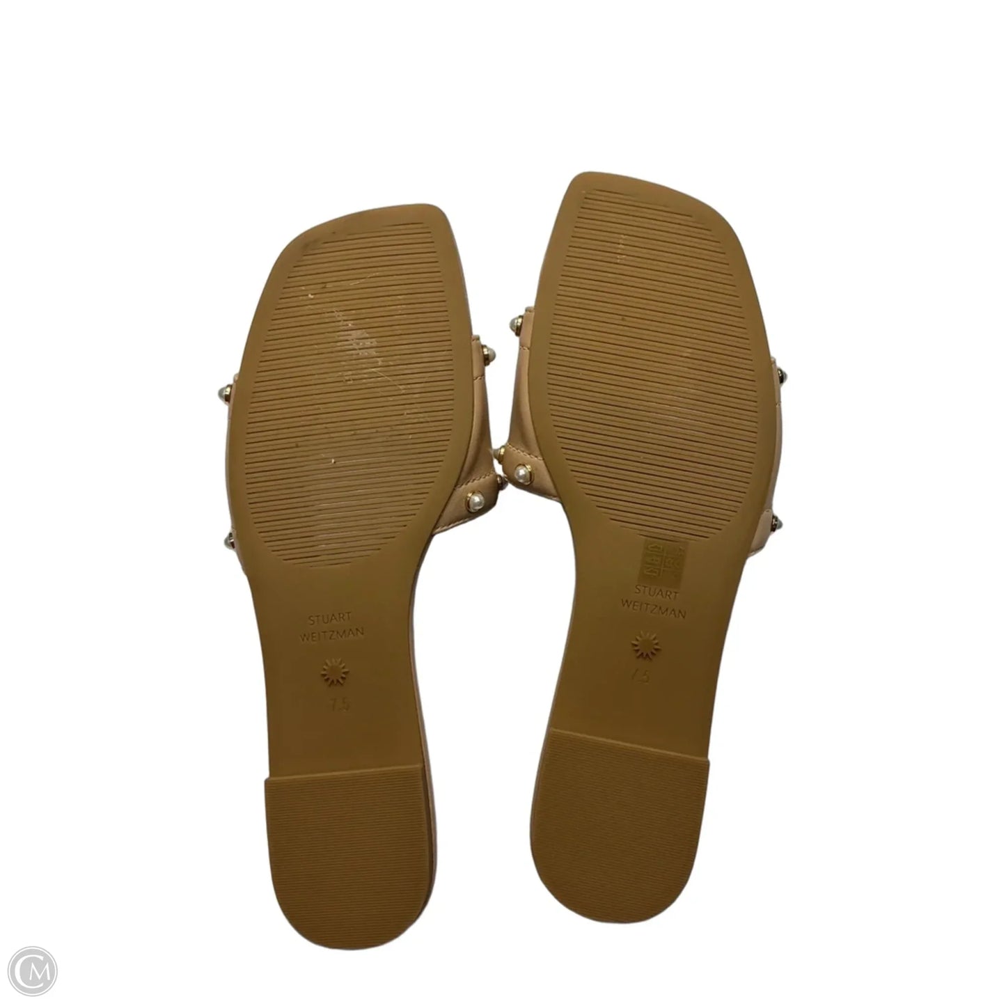 Sandals Designer By Stuart Weitzman In Beige, Size: 7.5