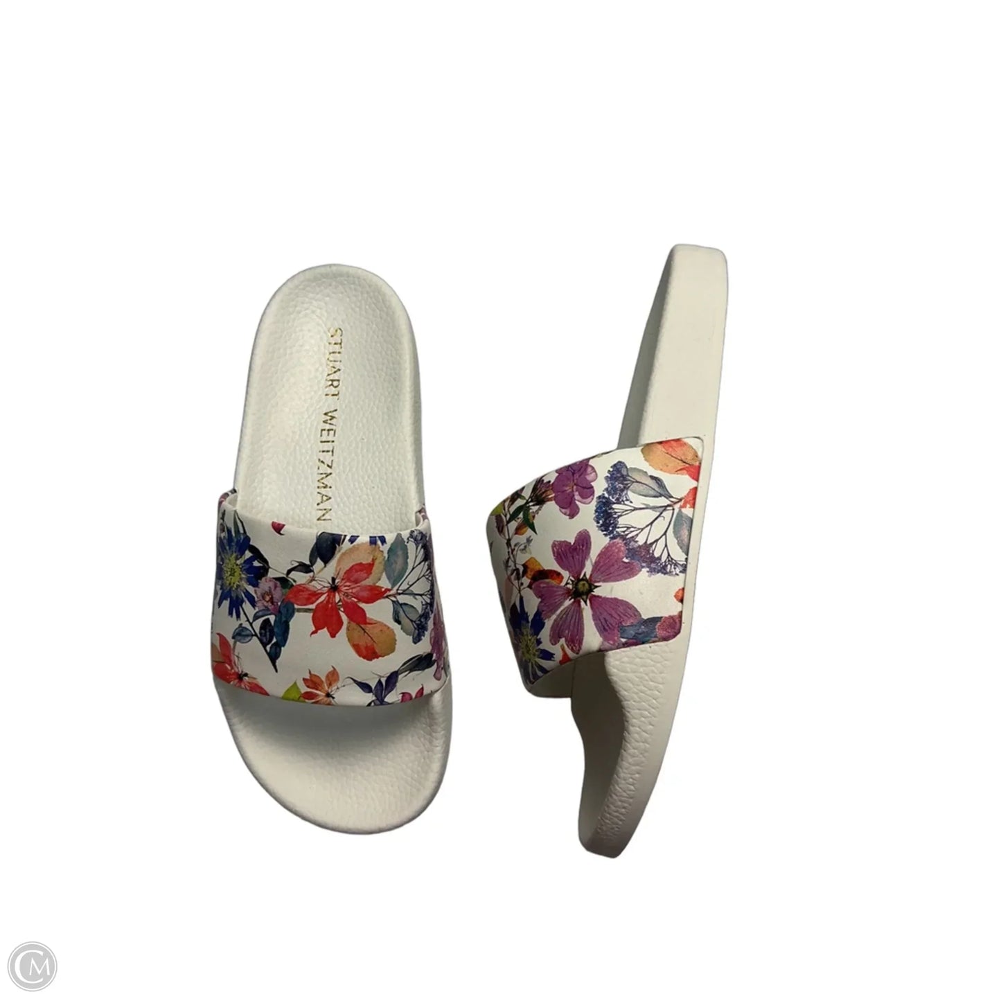 Sandals Designer By Stuart Weitzman In Floral Print, Size: 7.5