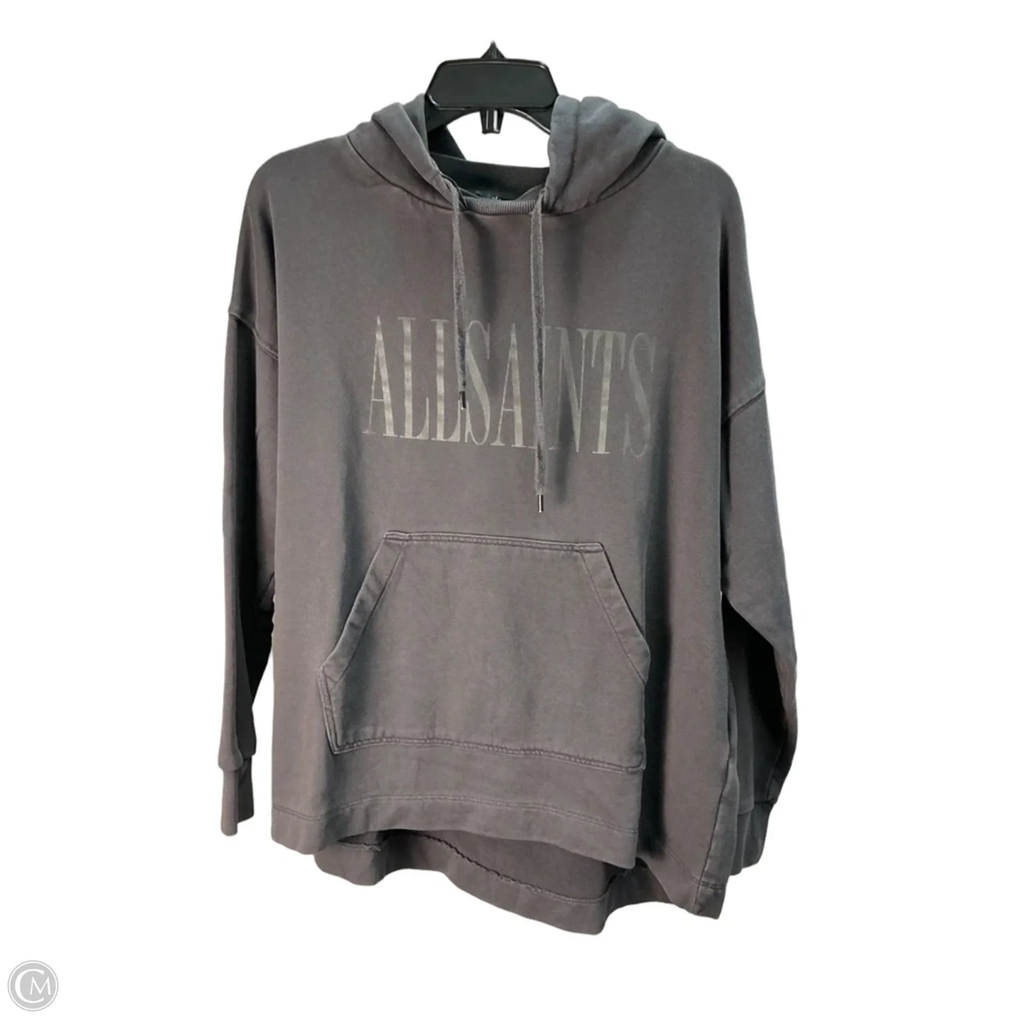 Sweatshirt Hoodie By All Saints In Grey, Size: S