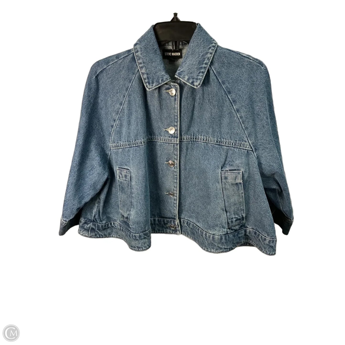 Jacket Denim By Steve Madden In Blue Denim, Size: Xs