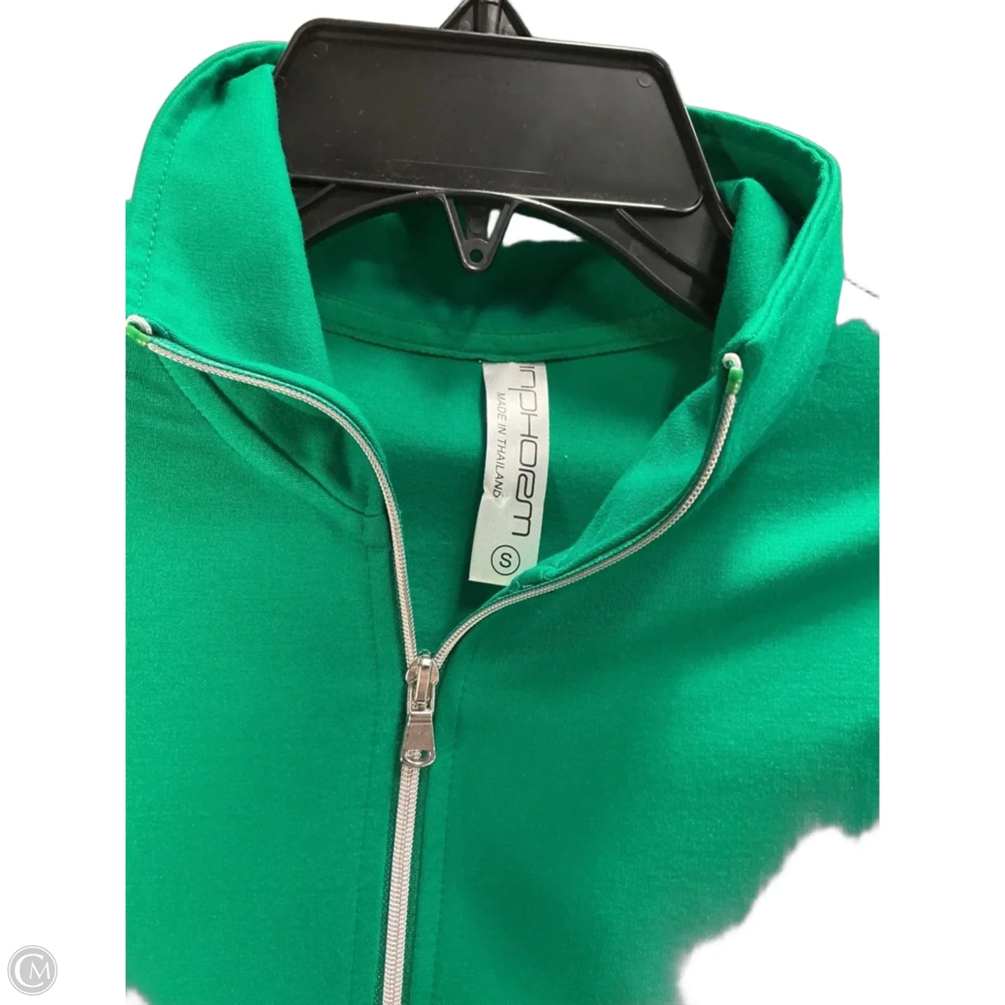Athletic Jacket By Clothes Mentor In Green, Size: S