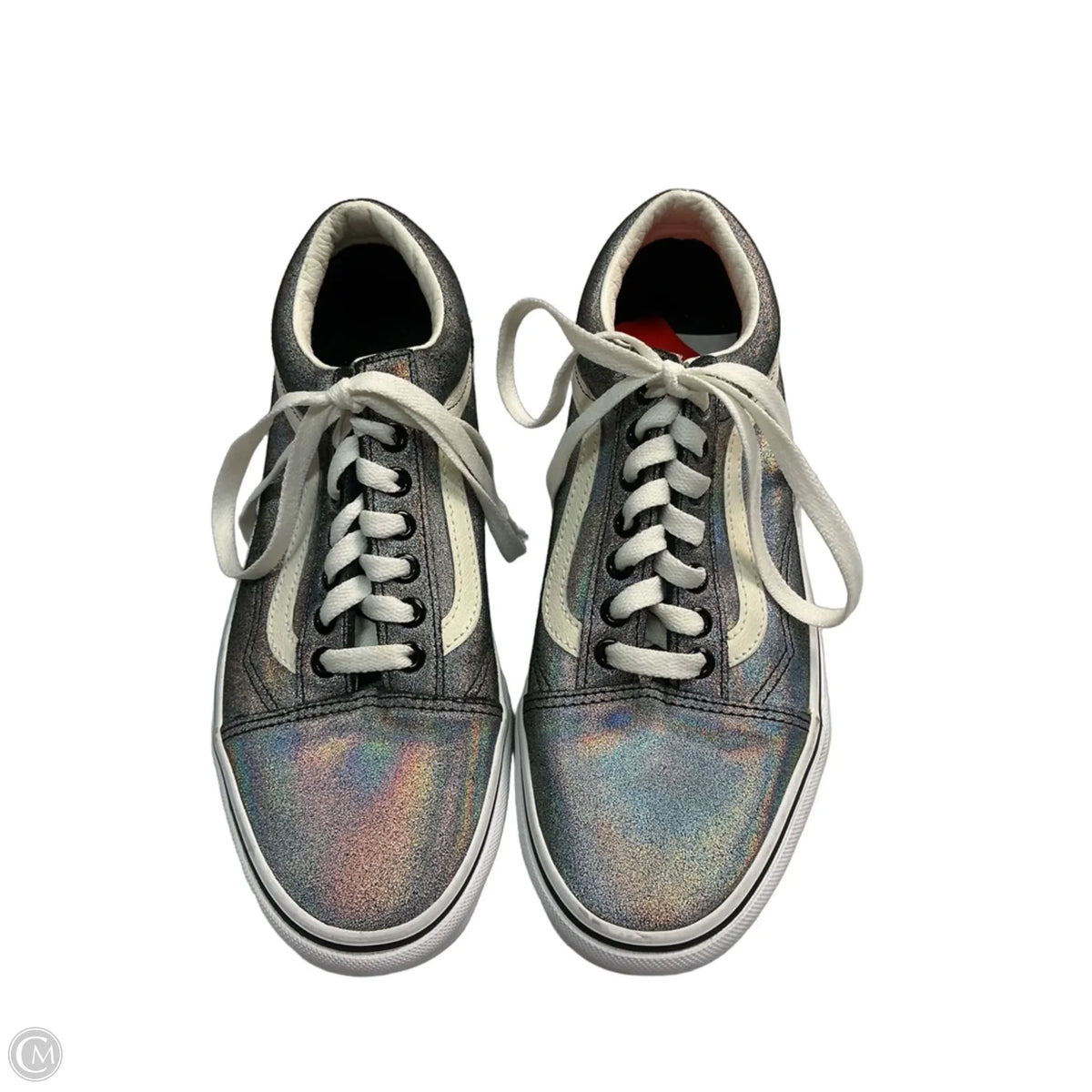 Shoes Athletic By Vans In Silver, Size: 8.5