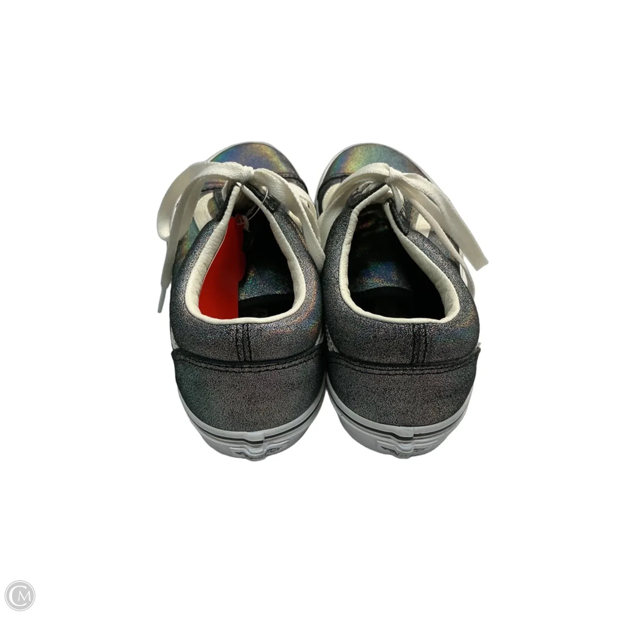 Shoes Athletic By Vans In Silver, Size: 8.5