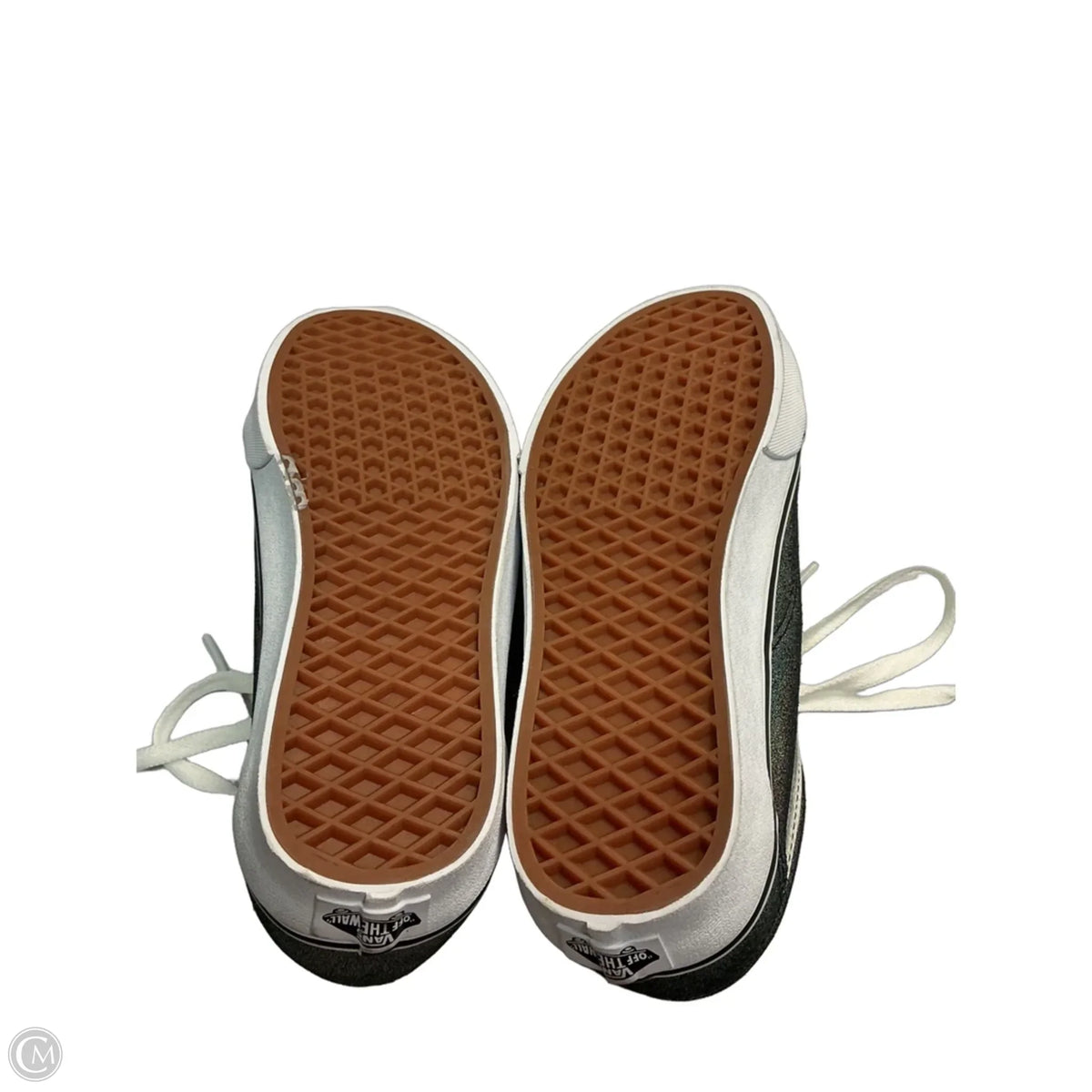 Shoes Athletic By Vans In Silver, Size: 8.5