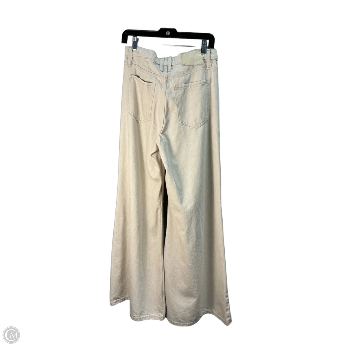 Jeans Flared By Banana Republic In Cream, Size: 6
