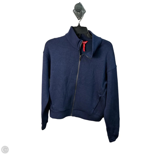Athletic Sweatshirt Collar By Spanx In Blue, Size: M